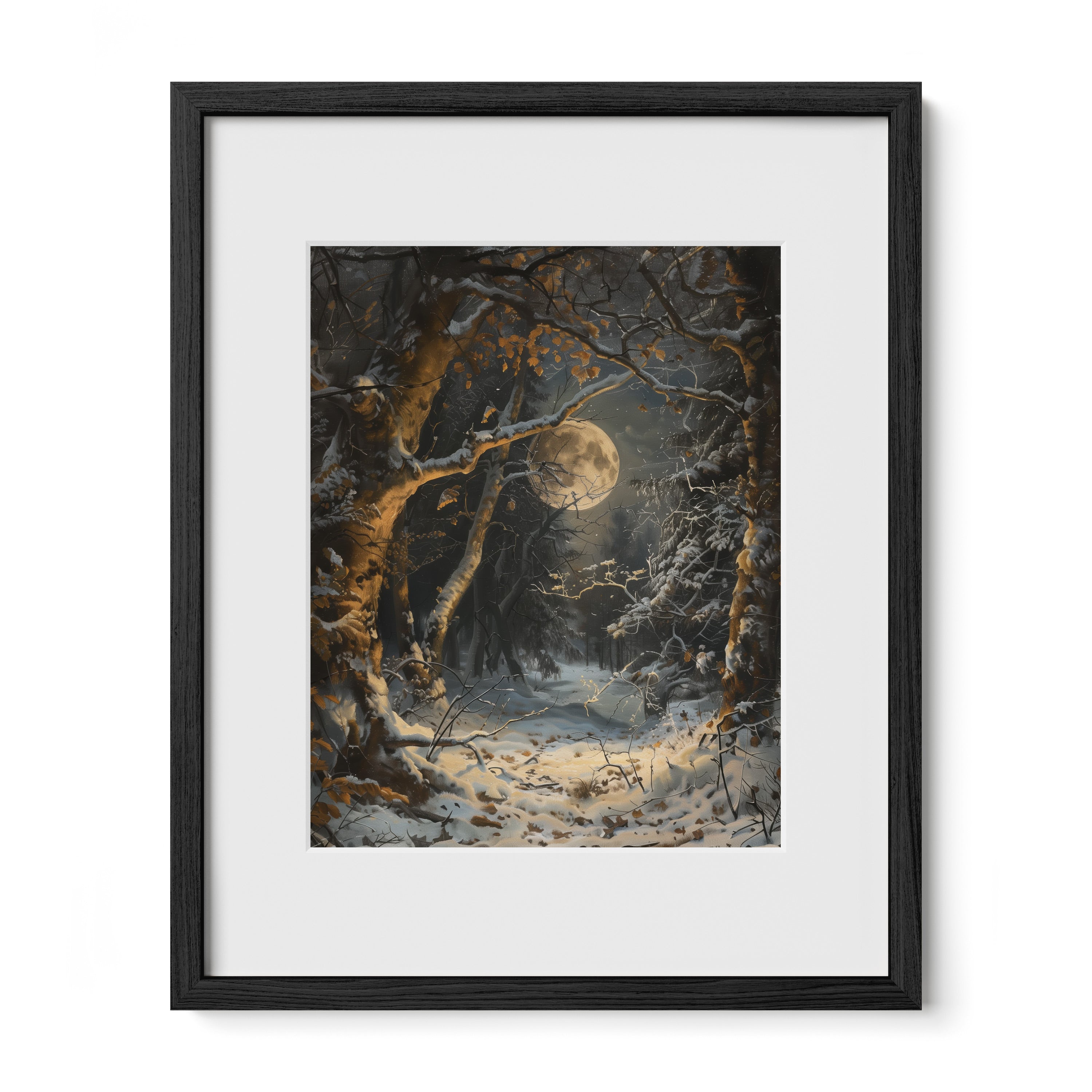 Moonlit Snowfall