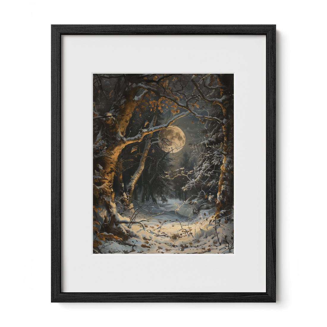 Moonlit Snowfall