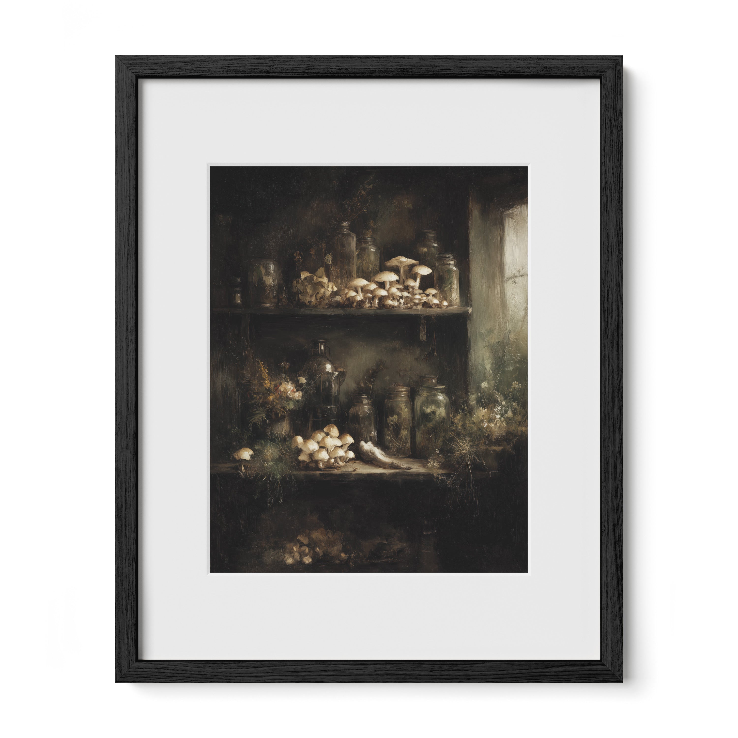 Mushroom Apothecary Shelf