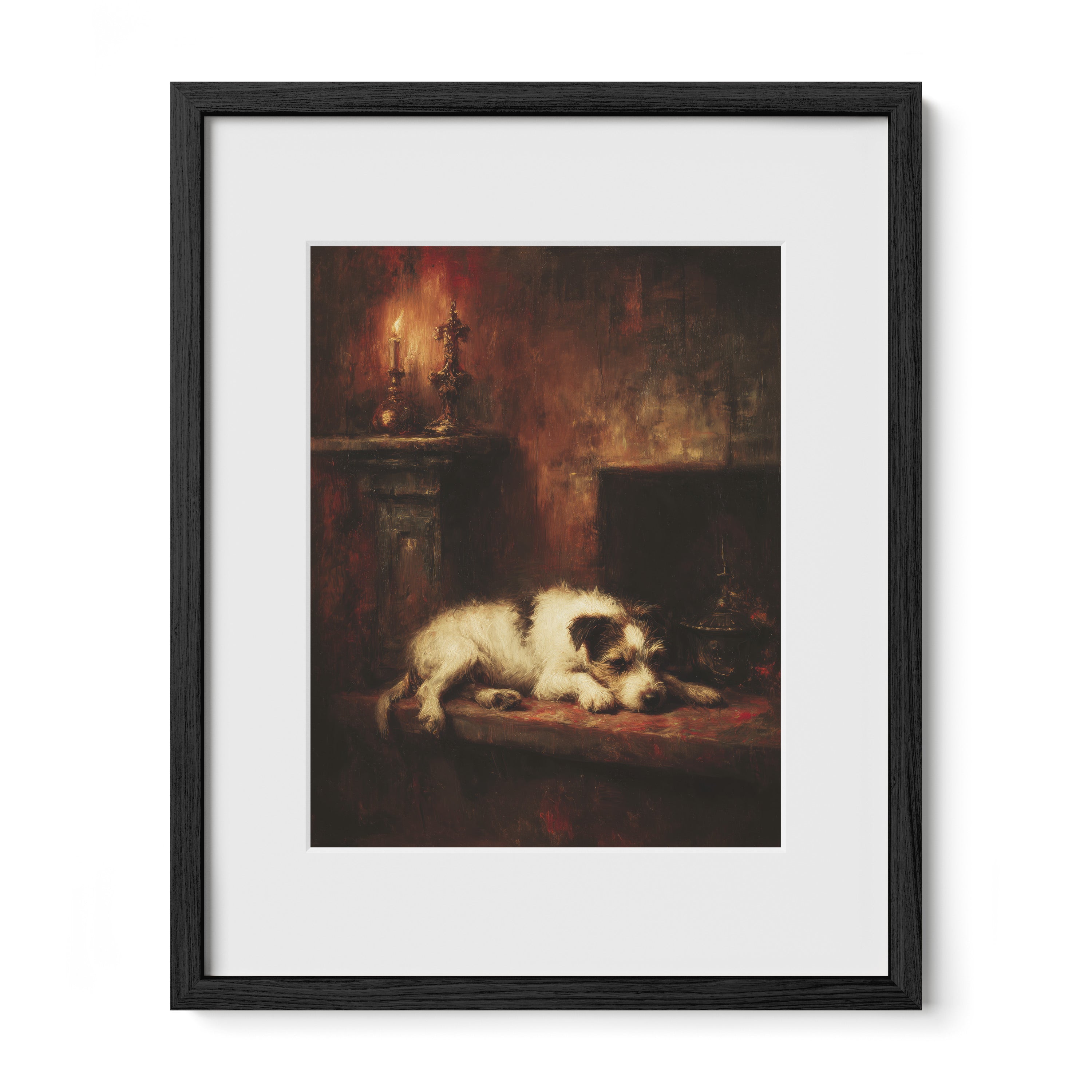Dog by the Fire