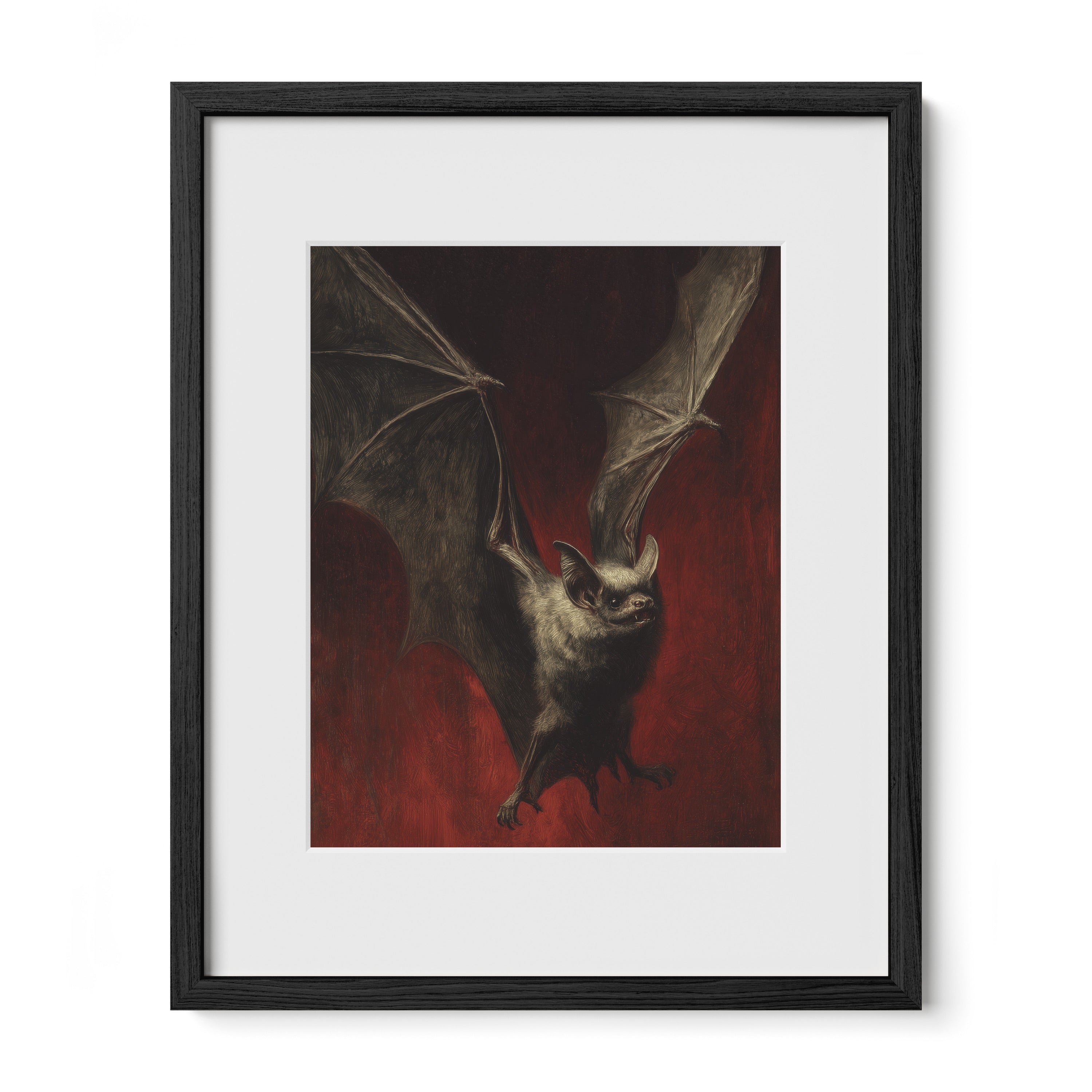 Bat Against Red Sky