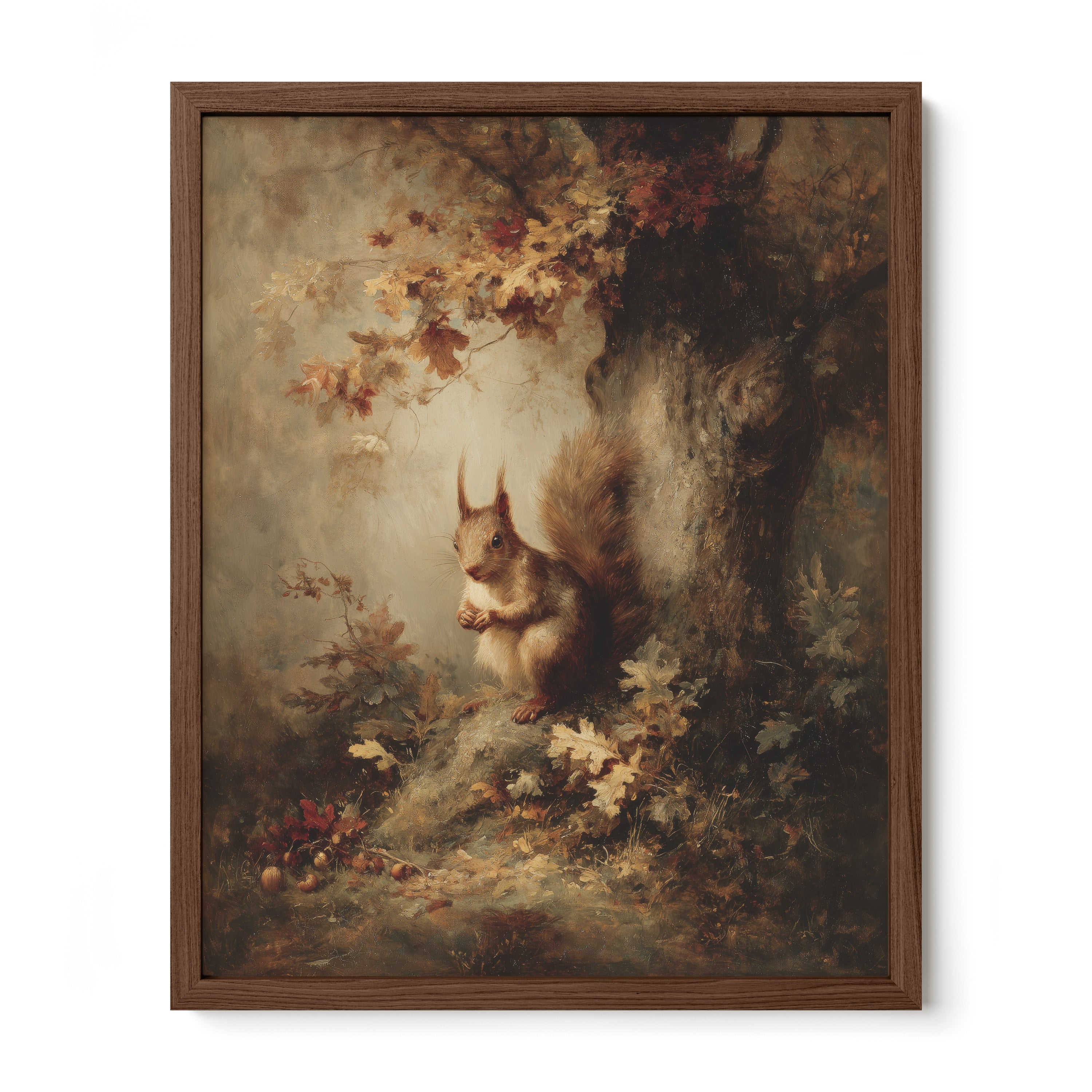 Squirrel Beneath Blossoms