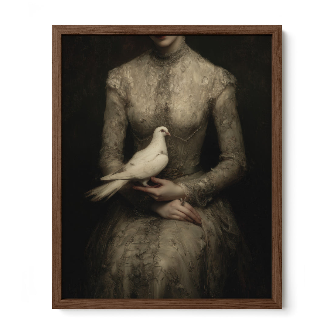 White Dove and Lace