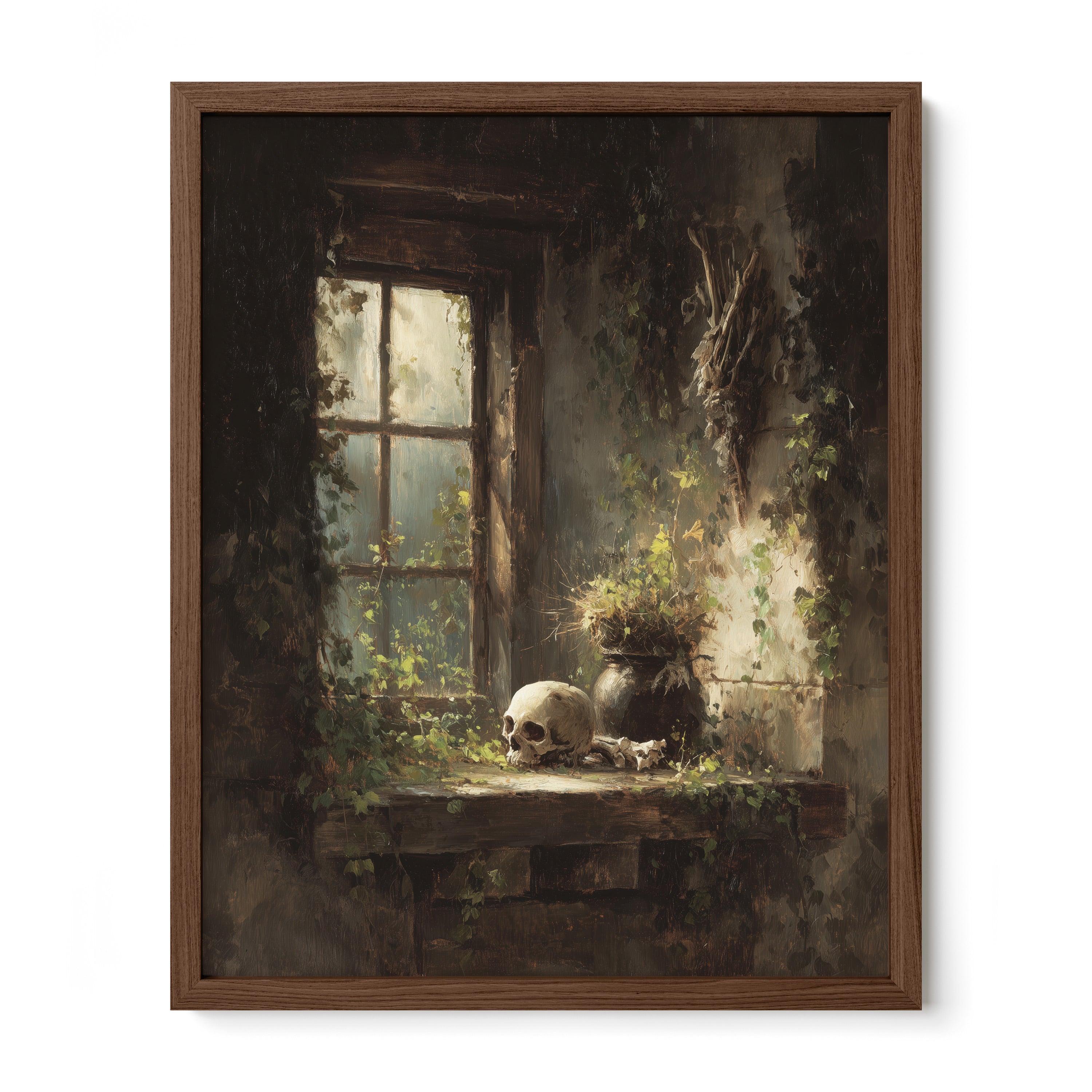 Skull On The Windowsill