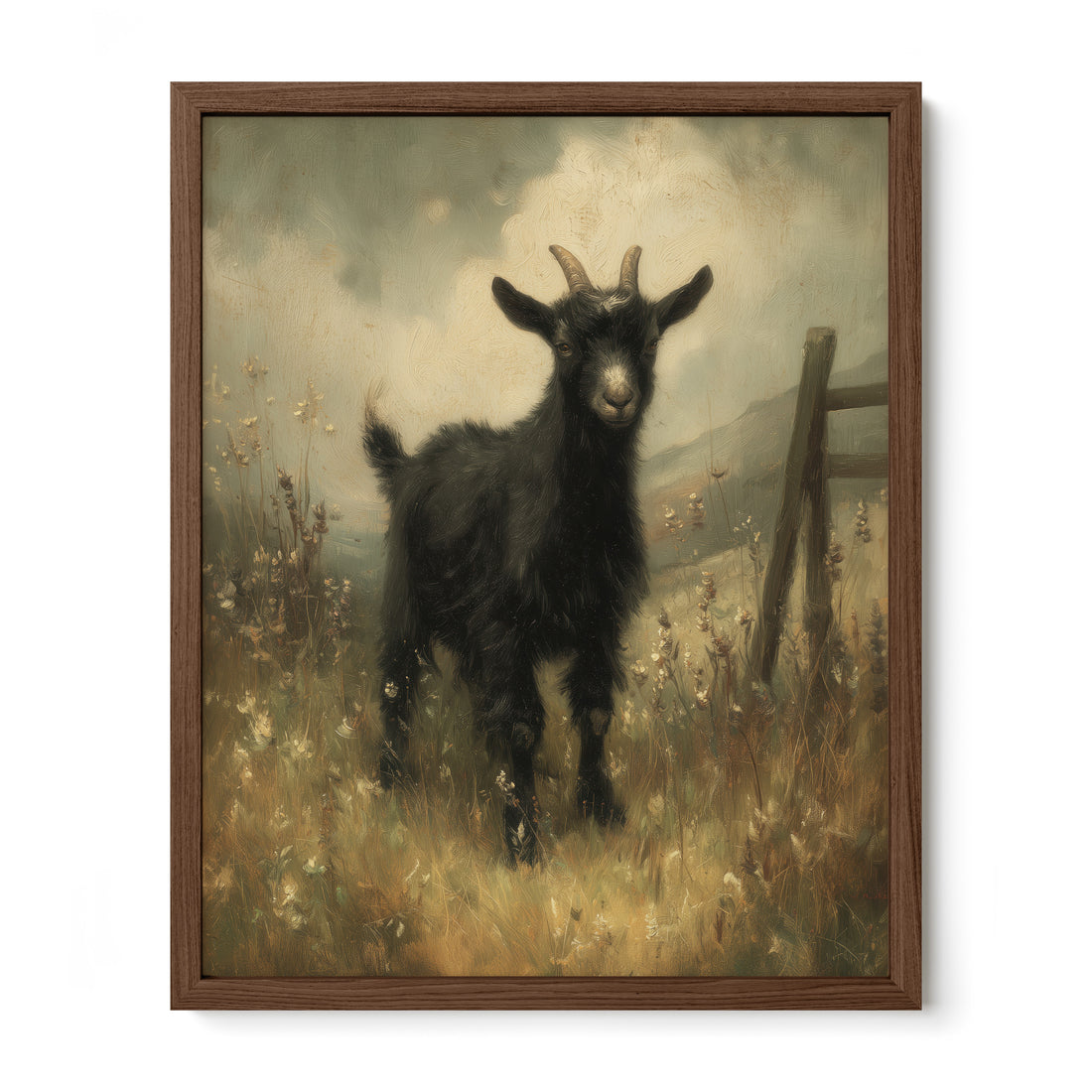 Black Goat In Meadow
