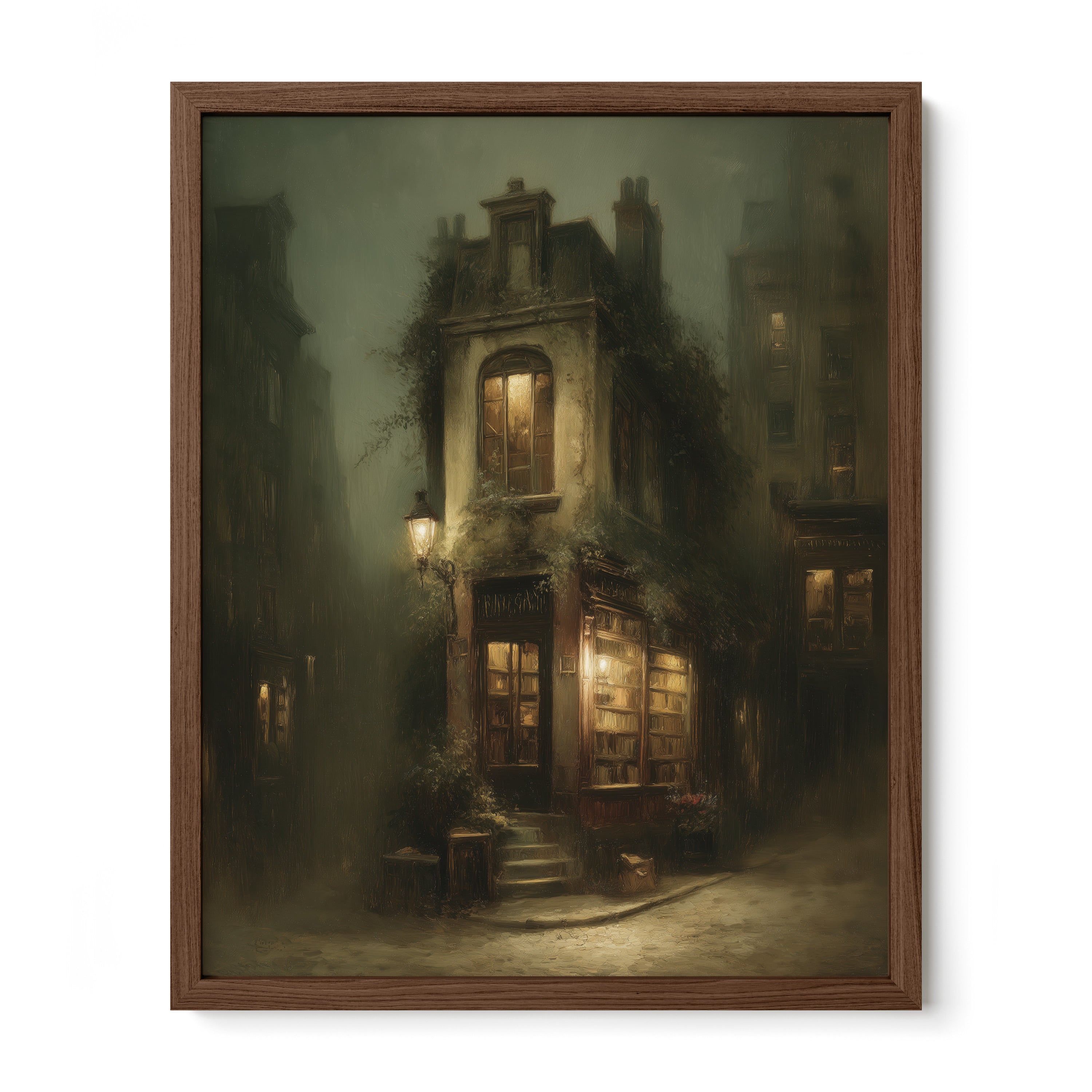 Gothic Storefront At Dusk