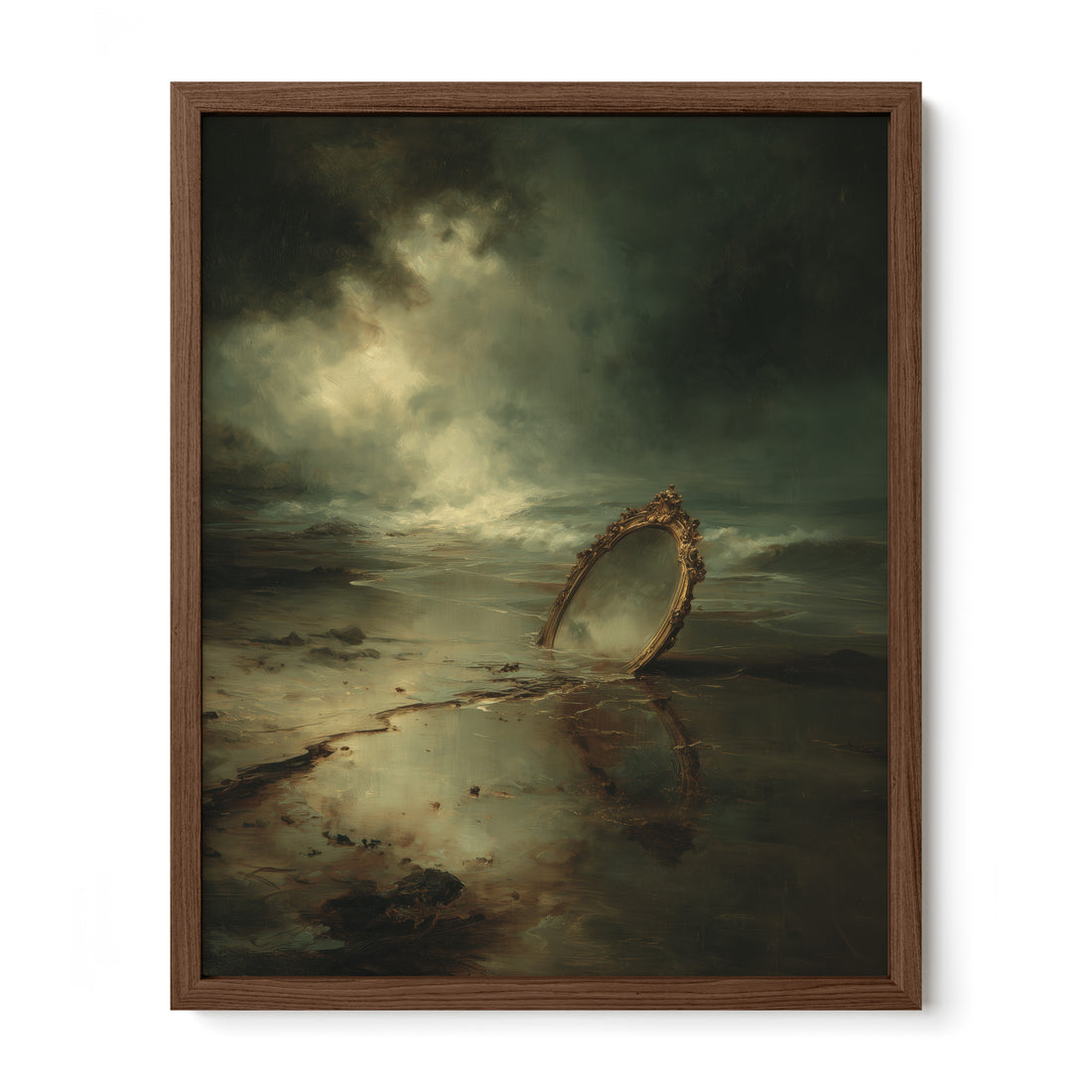 Mirror in the Tidal Sand