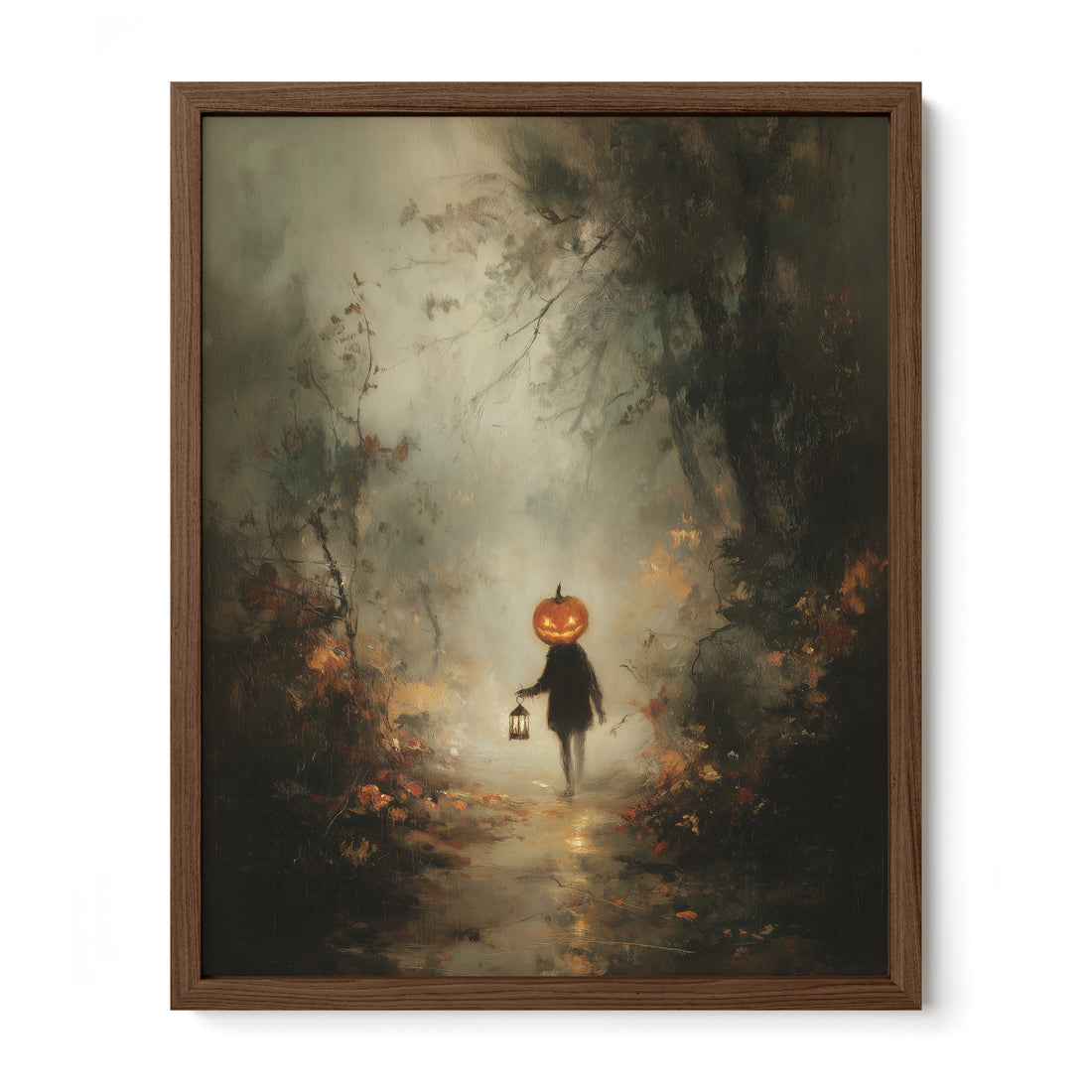 Pumpkin Child in Forest