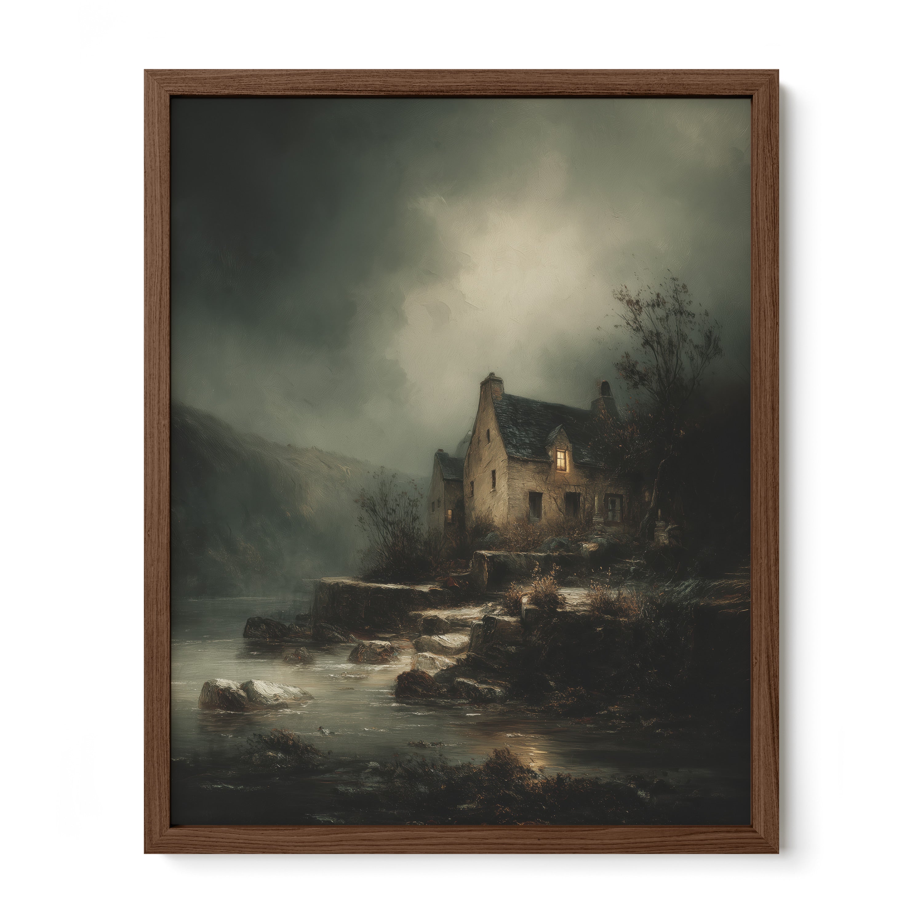 Seaside House in Storm