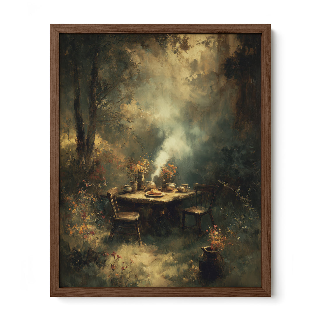 Outdoor Table in Forest Smoke
