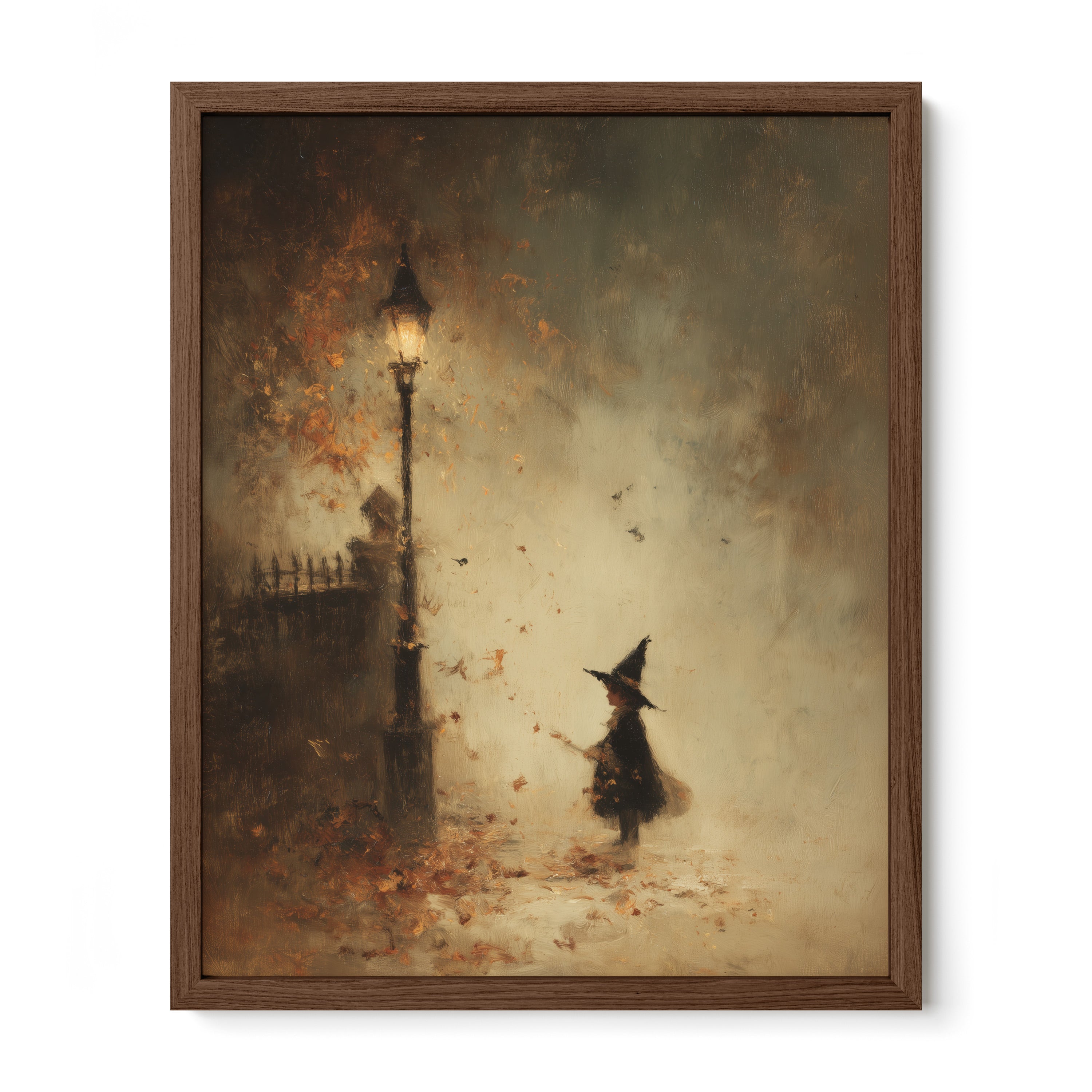 Witch and Falling Leaves