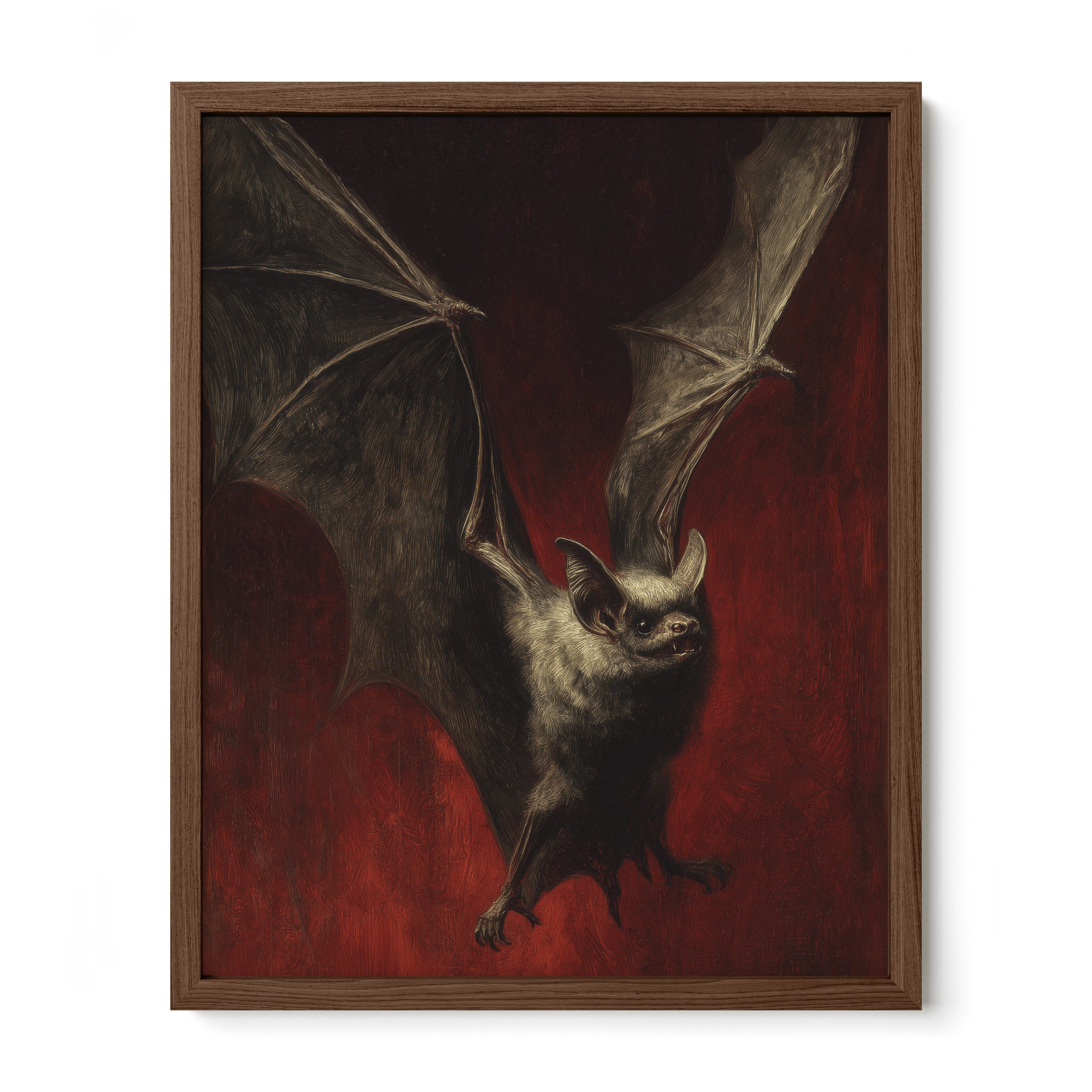 Bat Against Red Sky
