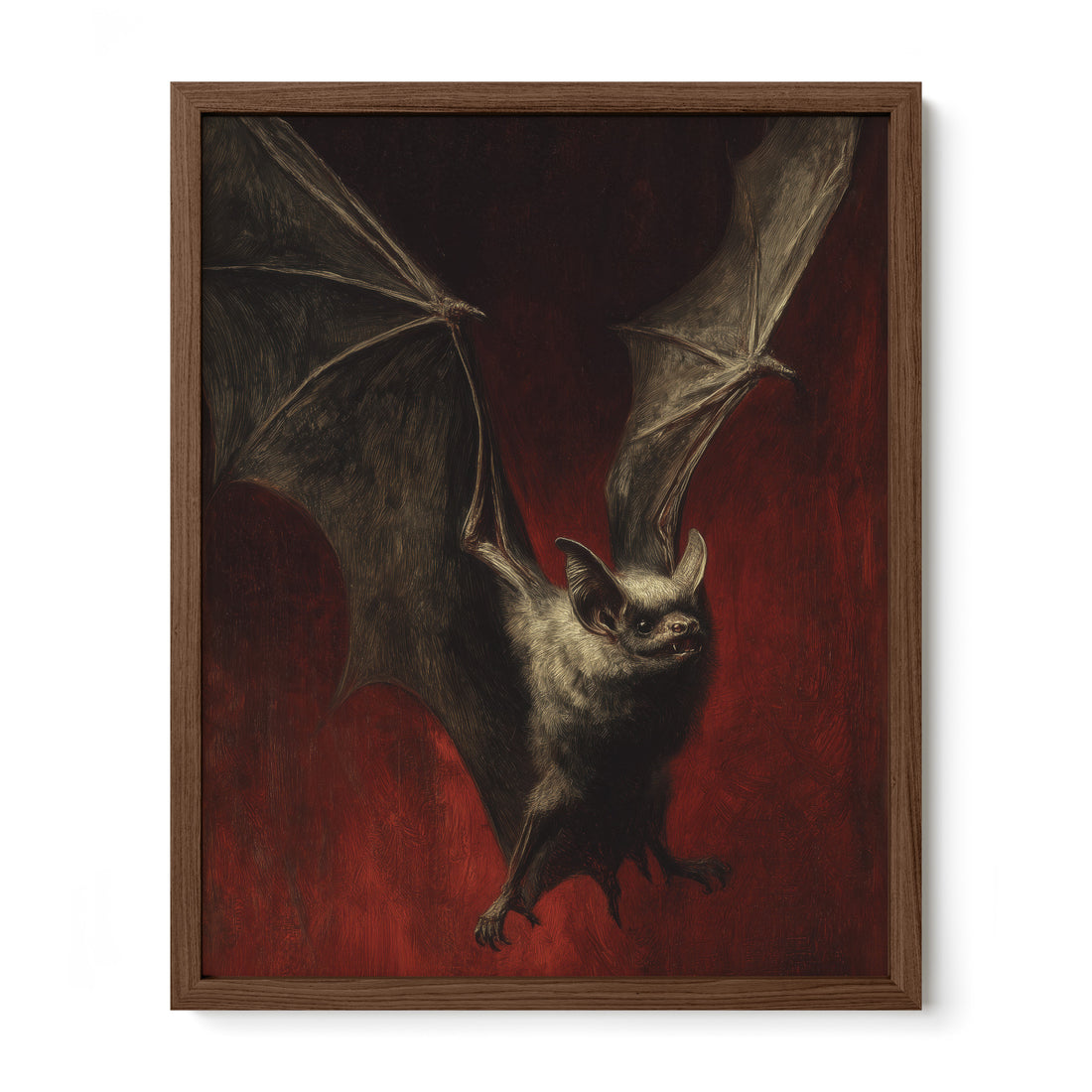 Bat Against Red Sky