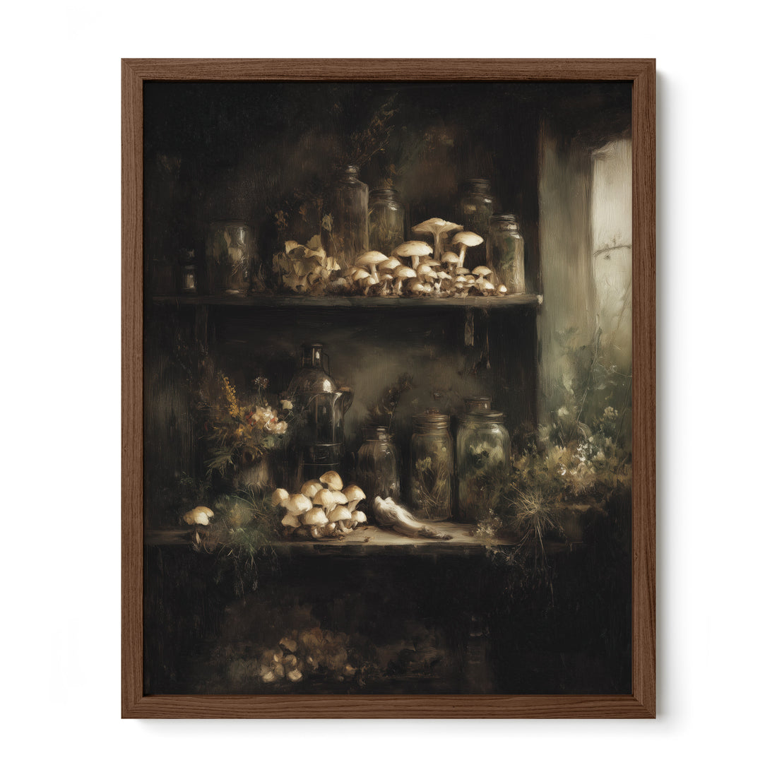 Mushroom Apothecary Shelf