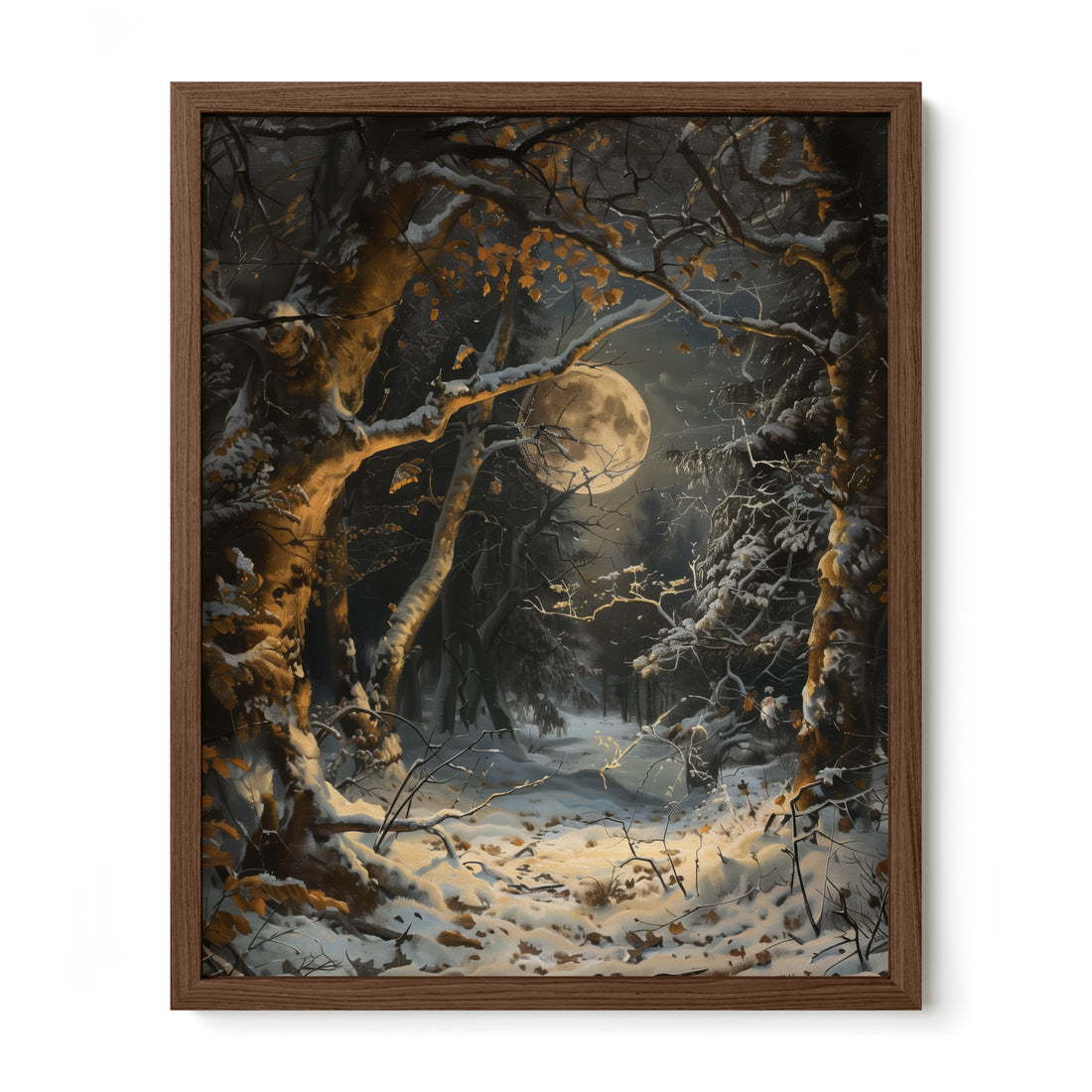 Moonlit Snowfall