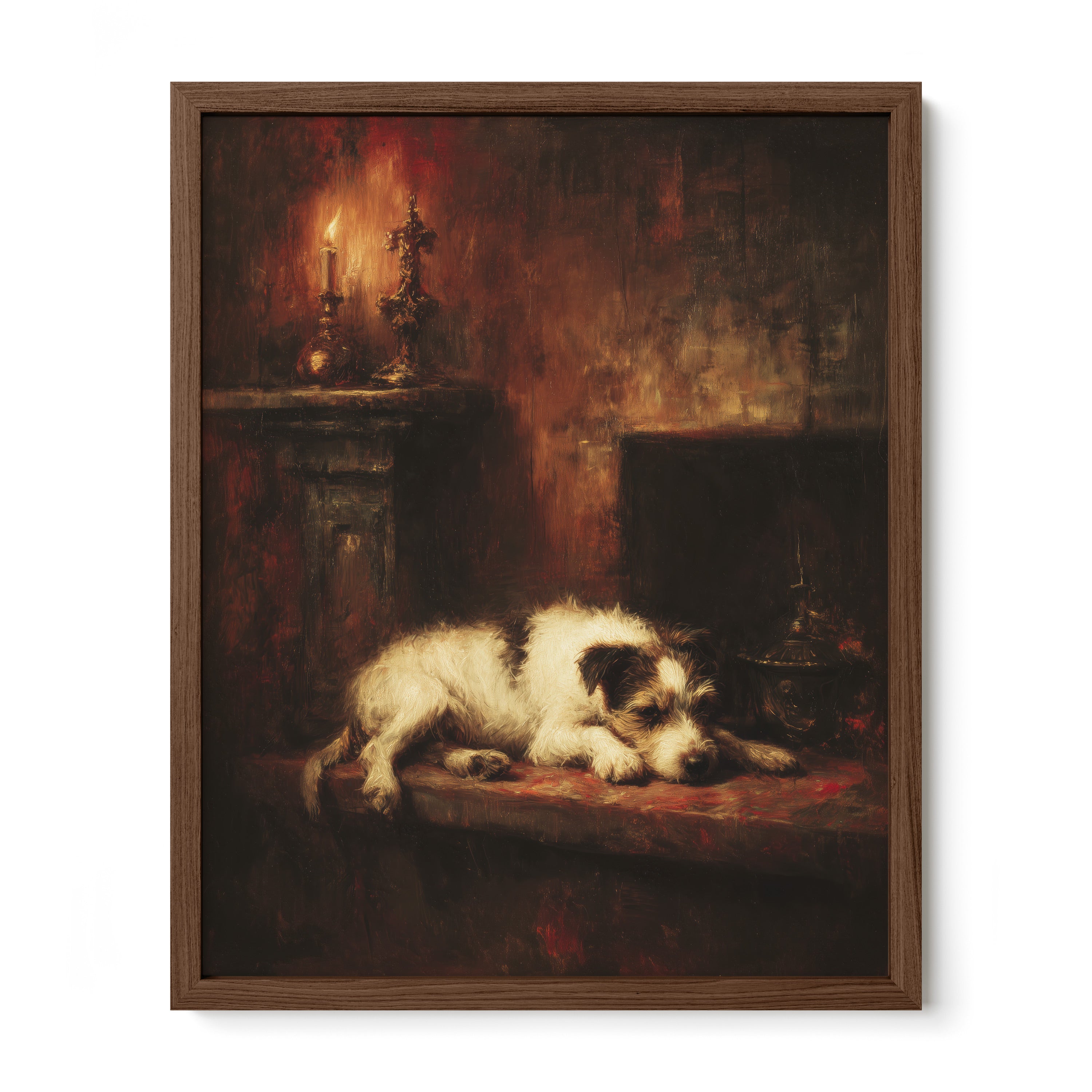 Dog by the Fire