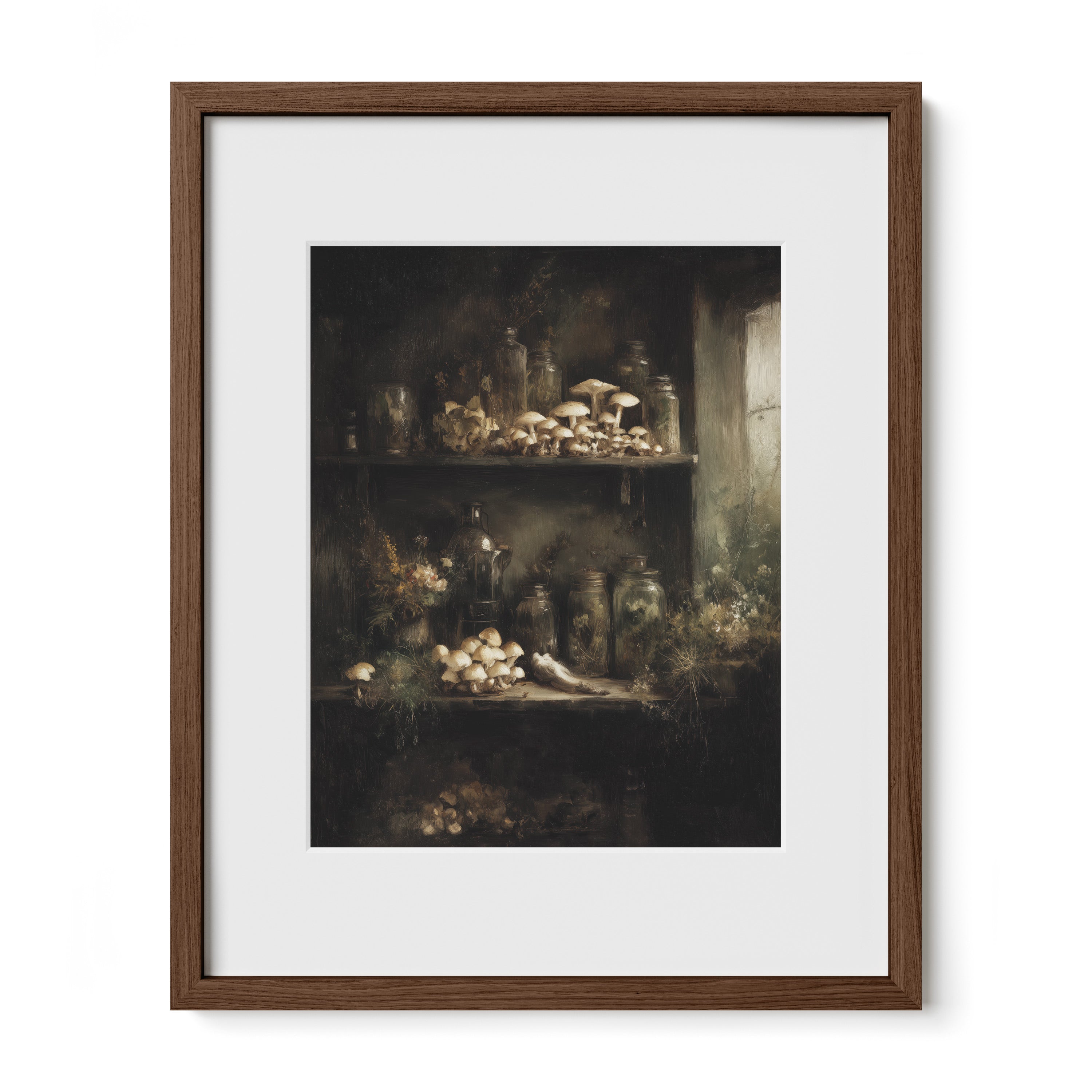 Mushroom Apothecary Shelf