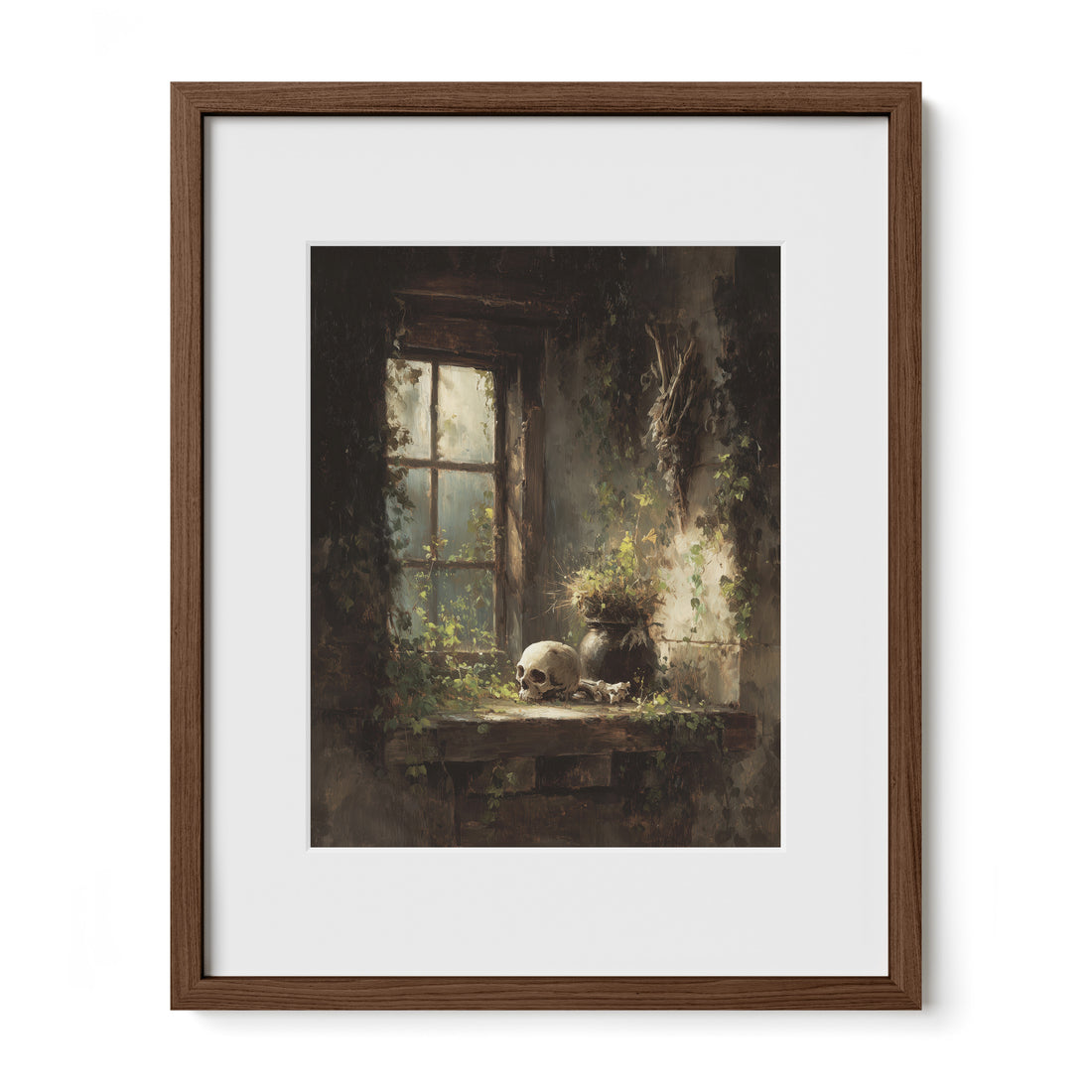 Skull On The Windowsill