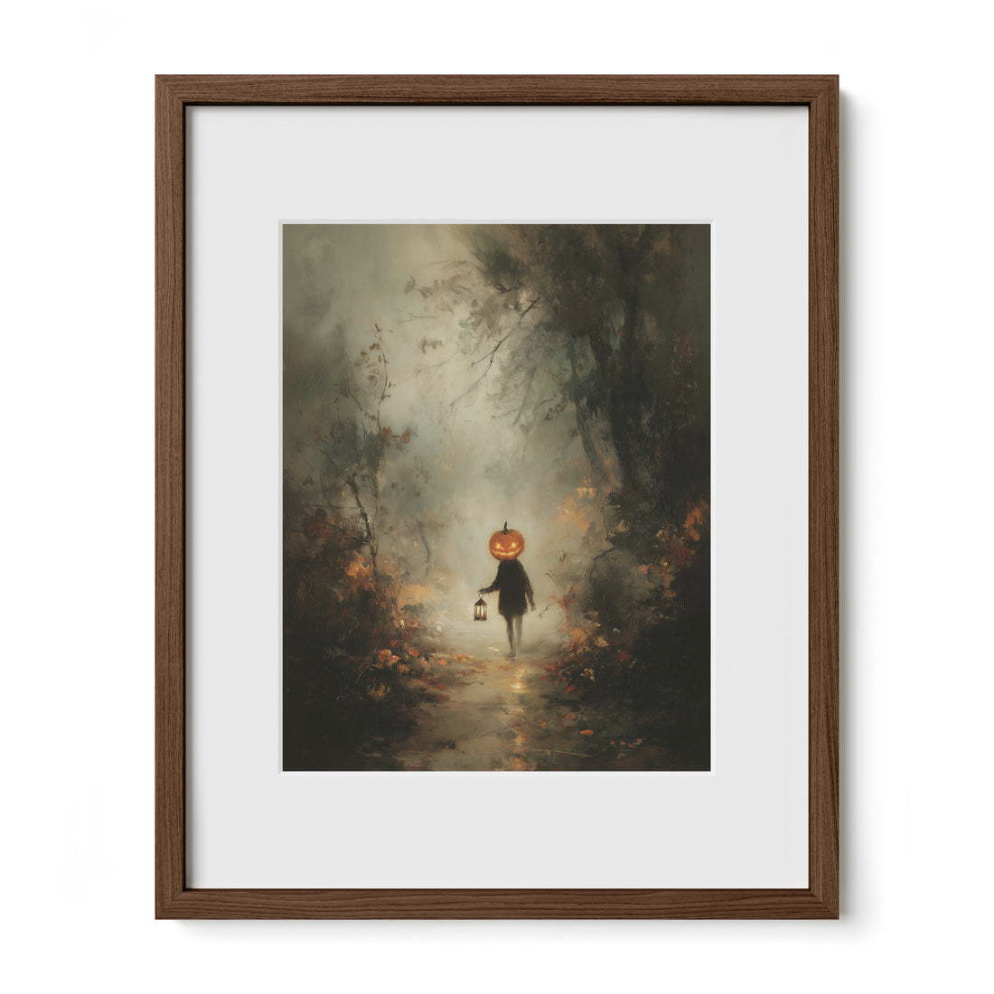 Pumpkin Child in Forest