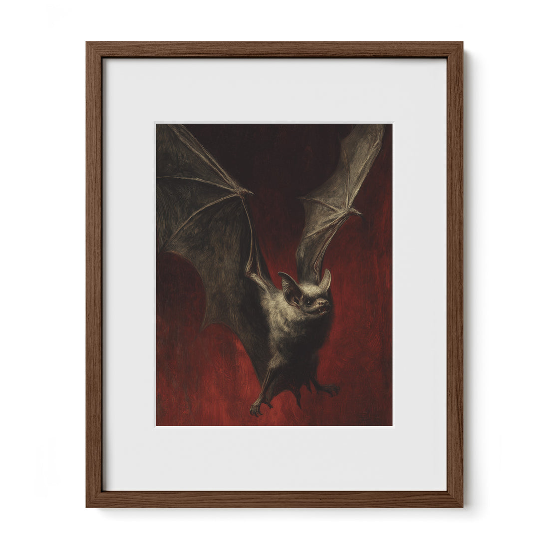 Bat Against Red Sky