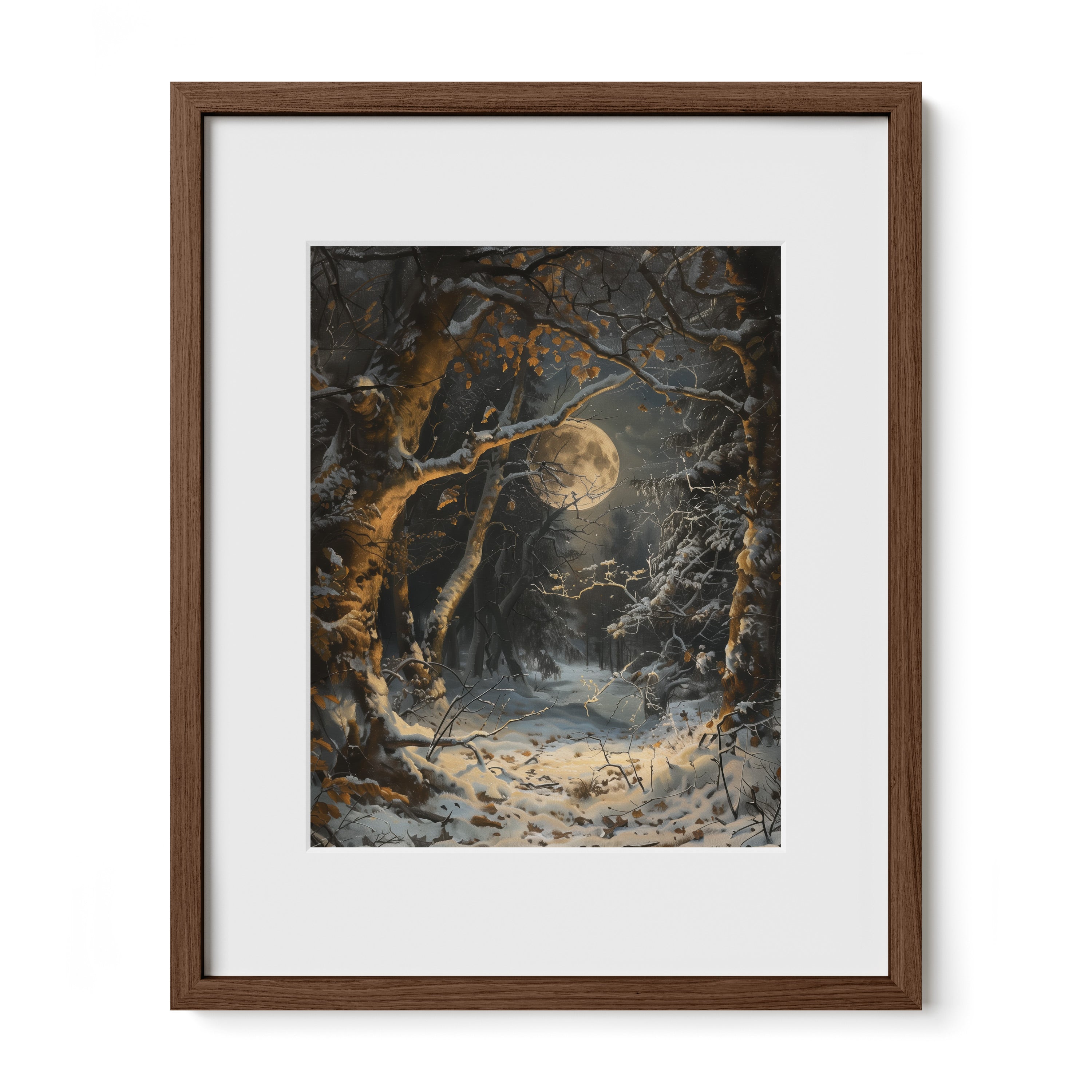 Moonlit Snowfall