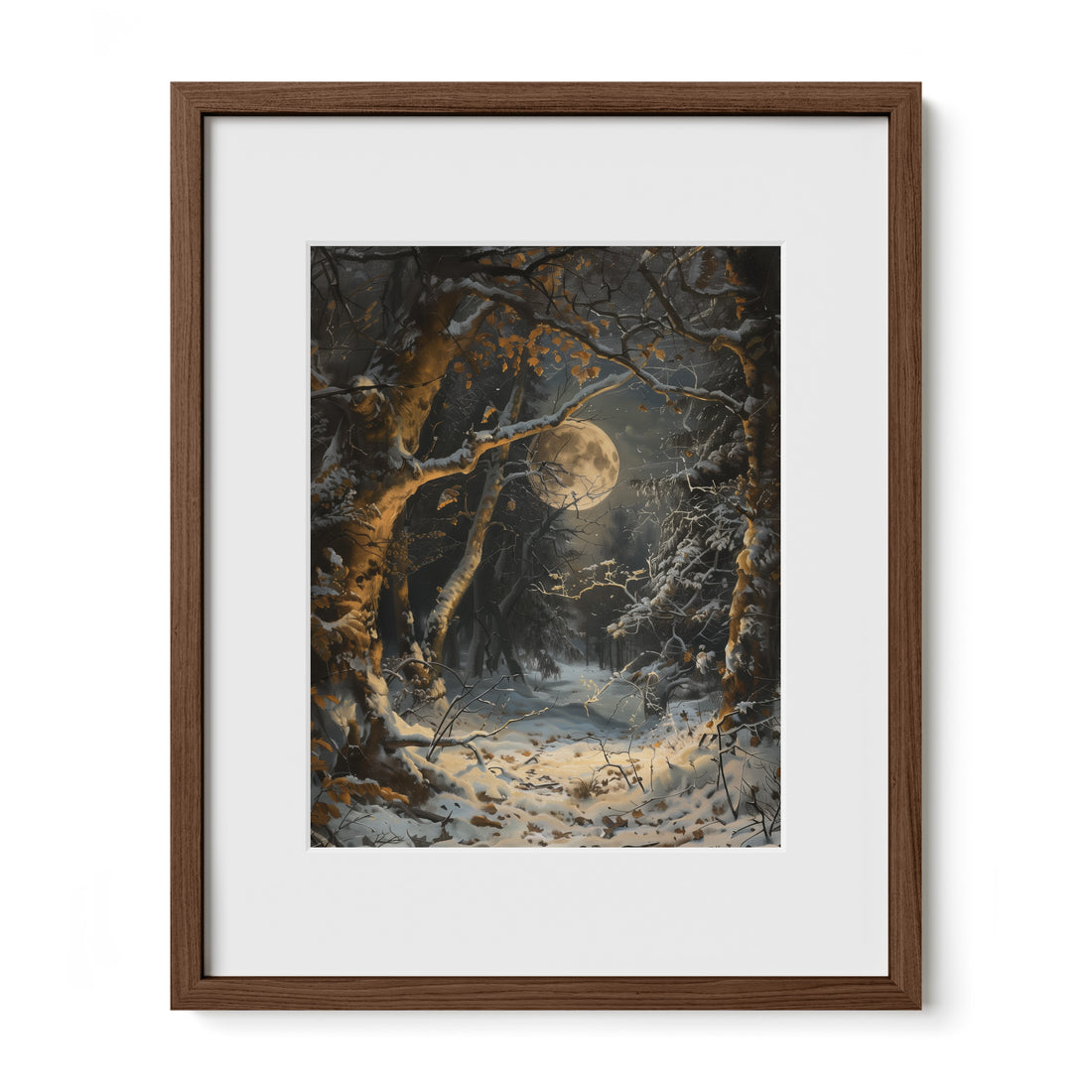 Moonlit Snowfall