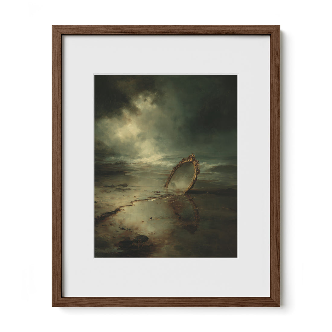 Mirror in the Tidal Sand