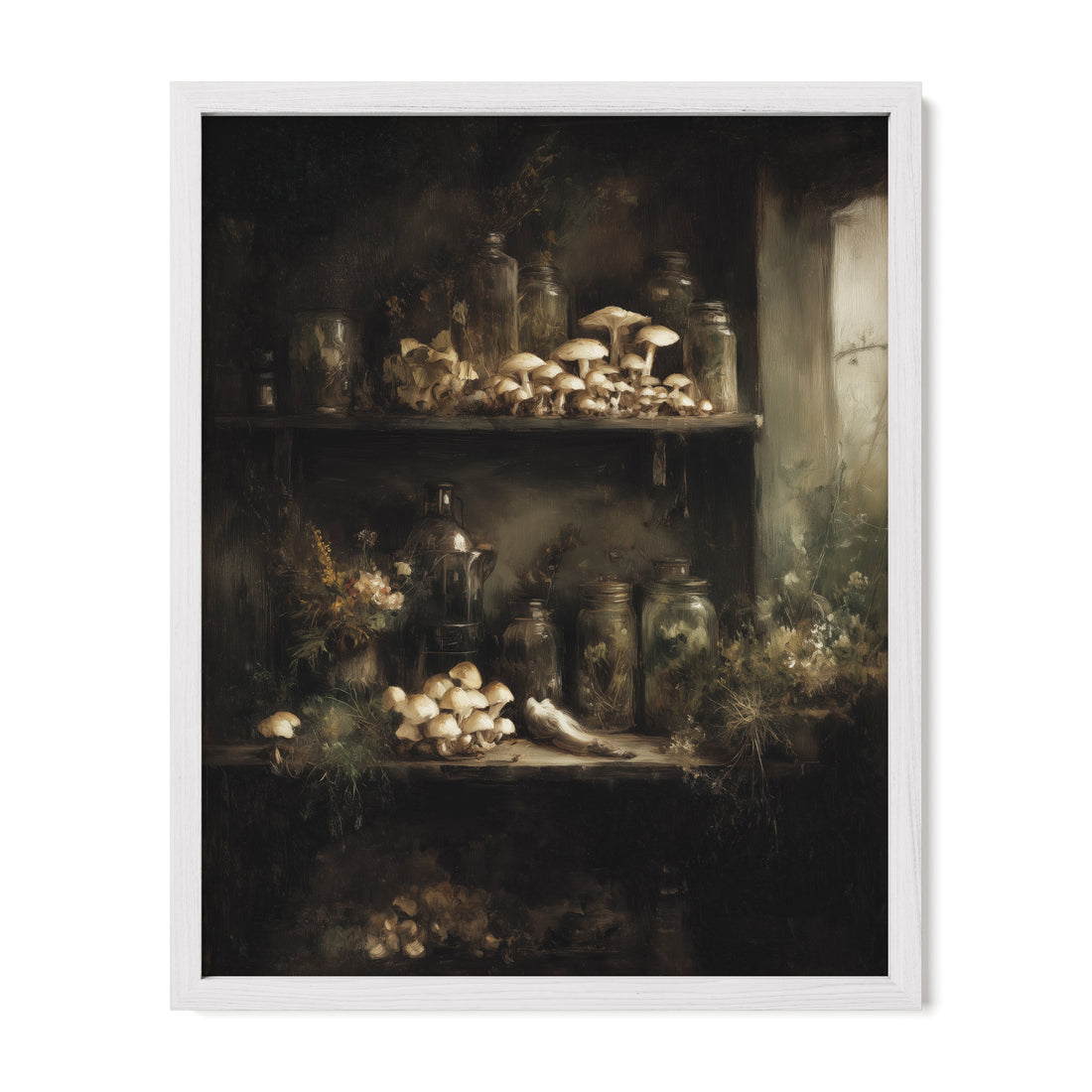 Mushroom Apothecary Shelf
