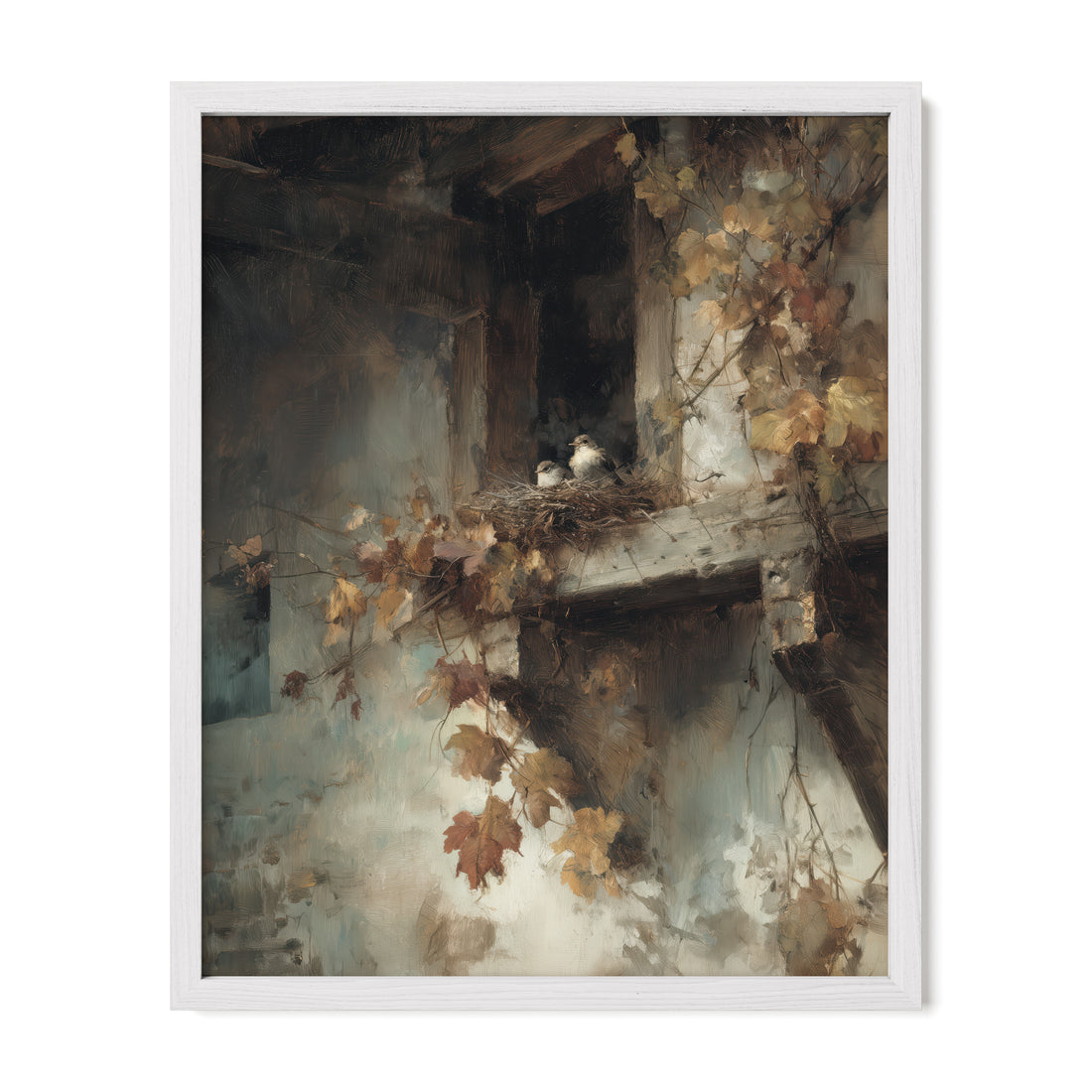 Crumbling Balcony Stillness