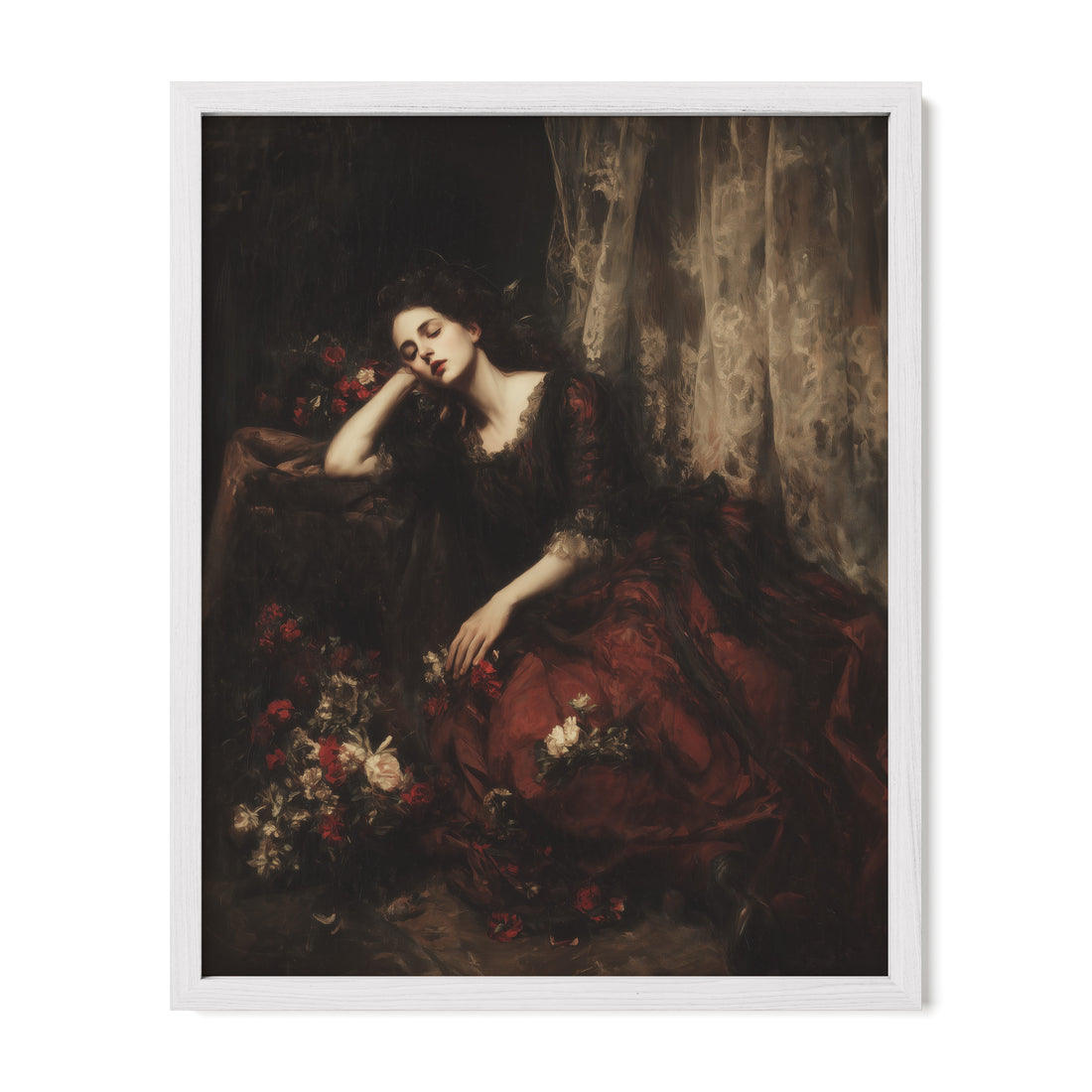 Red Gown And Gloaming