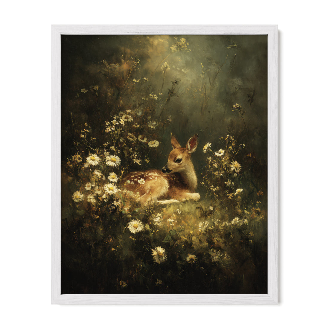 Fawn In Wildflowers