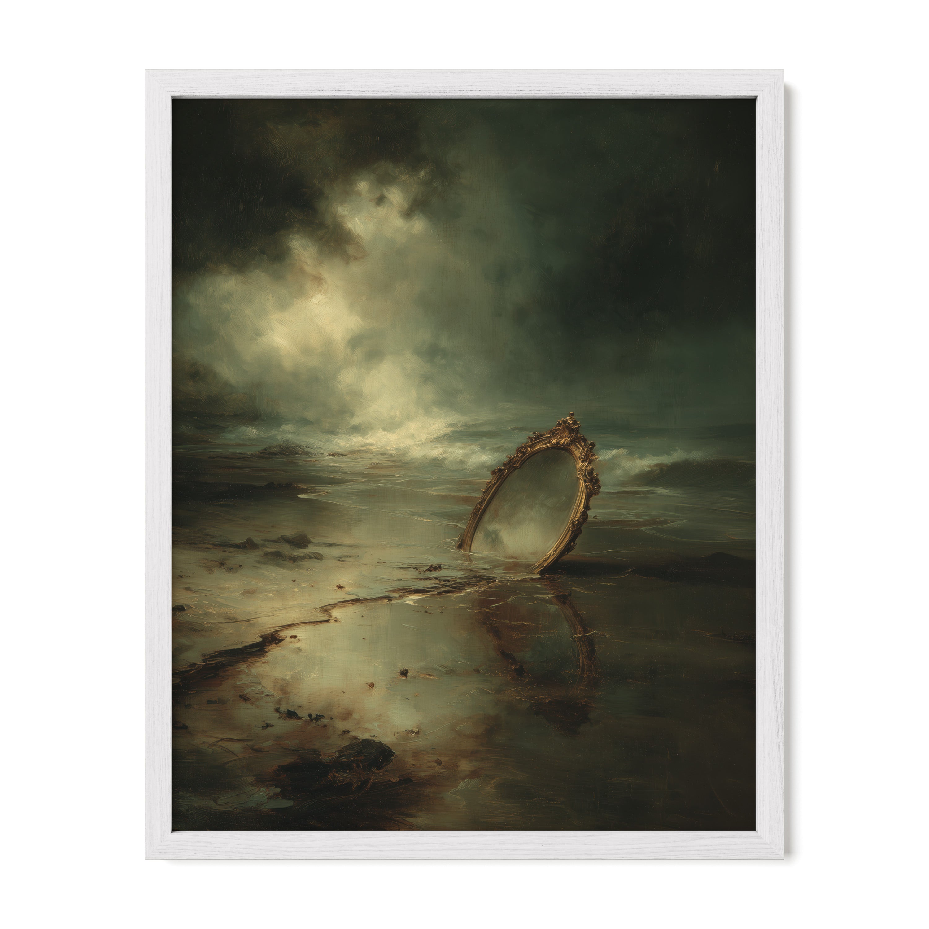 Mirror in the Tidal Sand