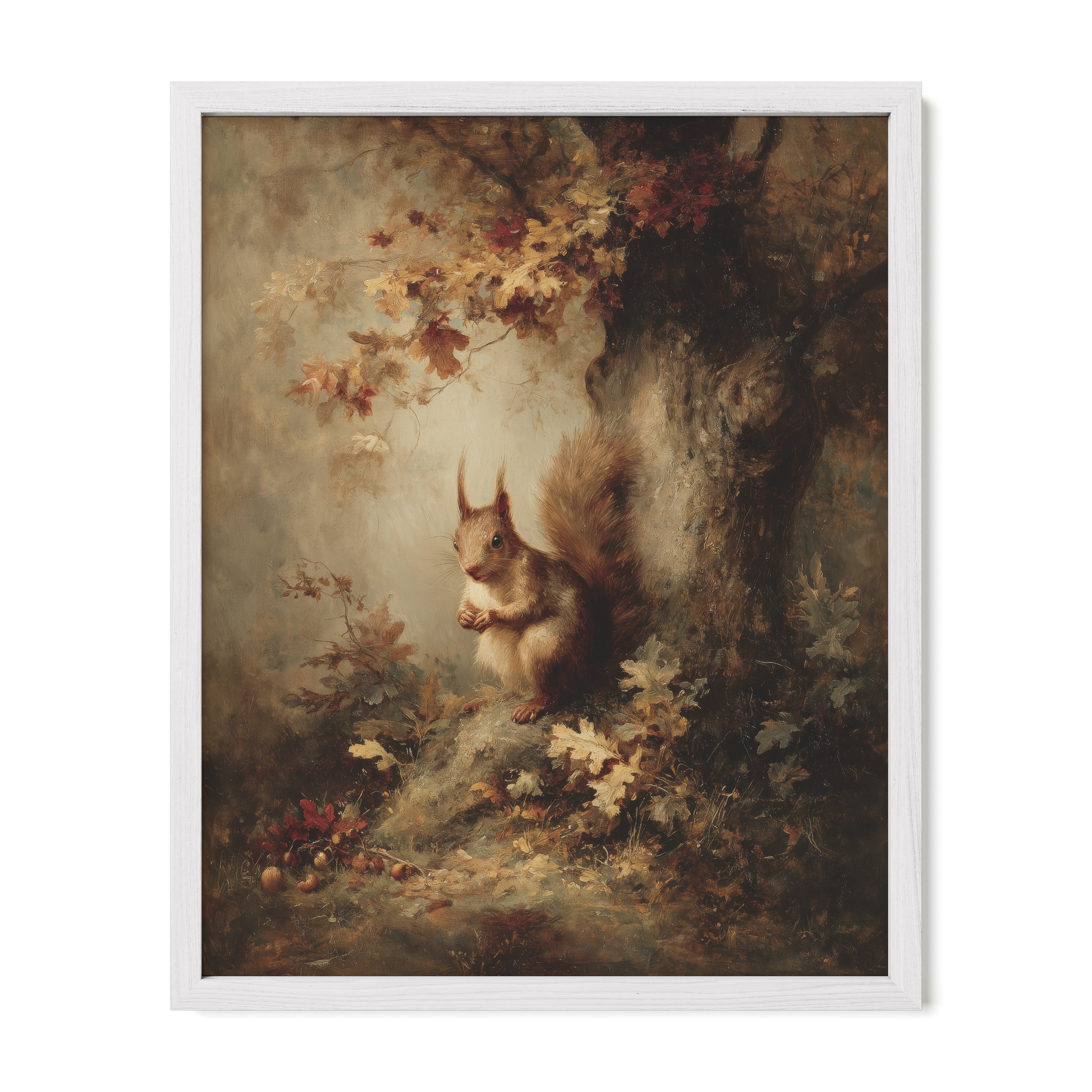 Squirrel Beneath Blossoms
