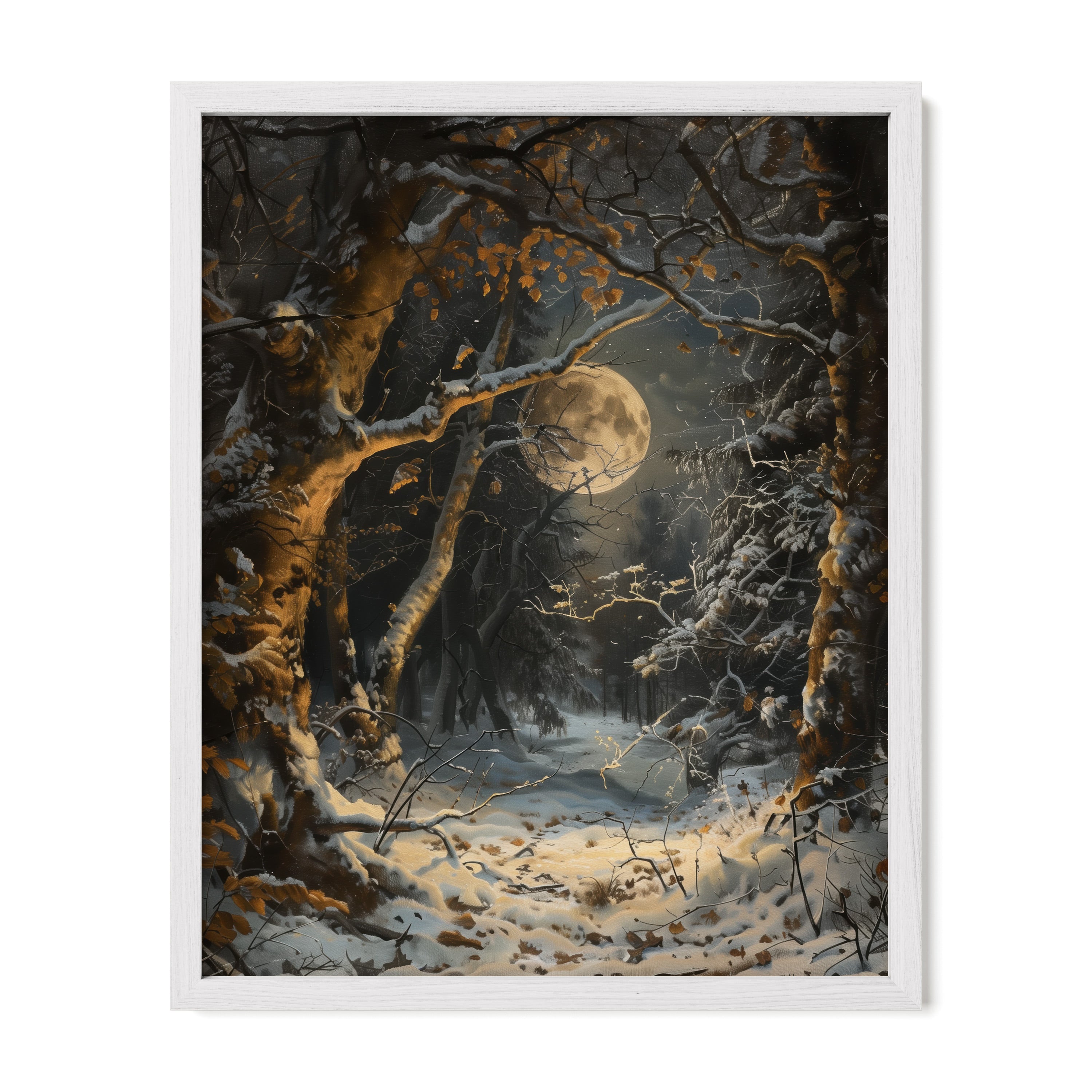 Moonlit Snowfall