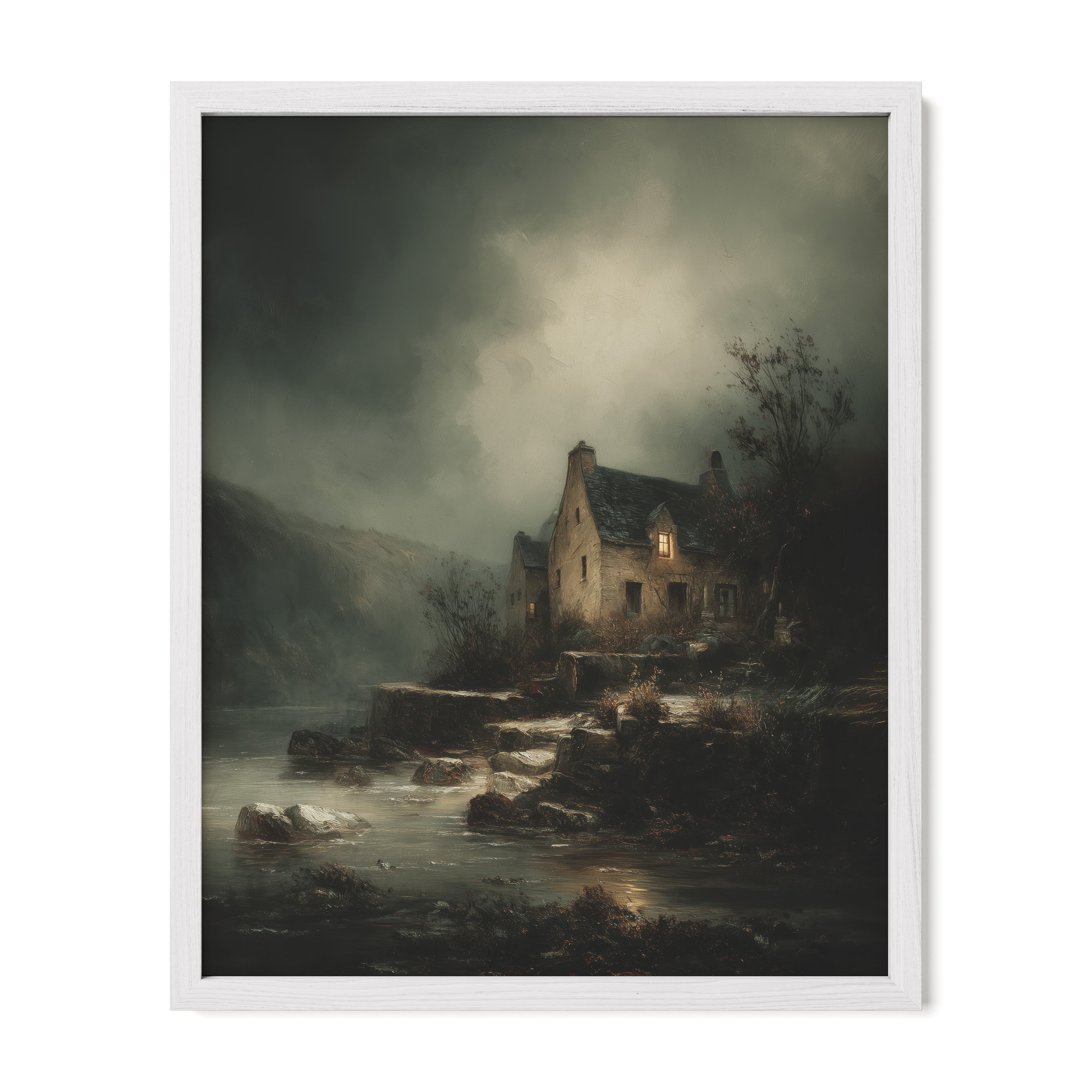 Seaside House in Storm