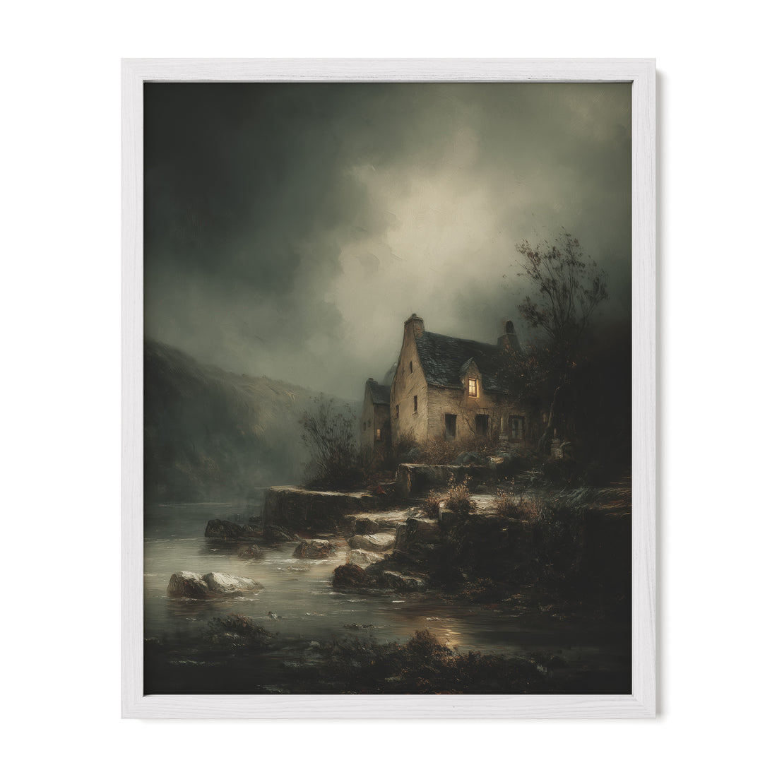 Seaside House in Storm