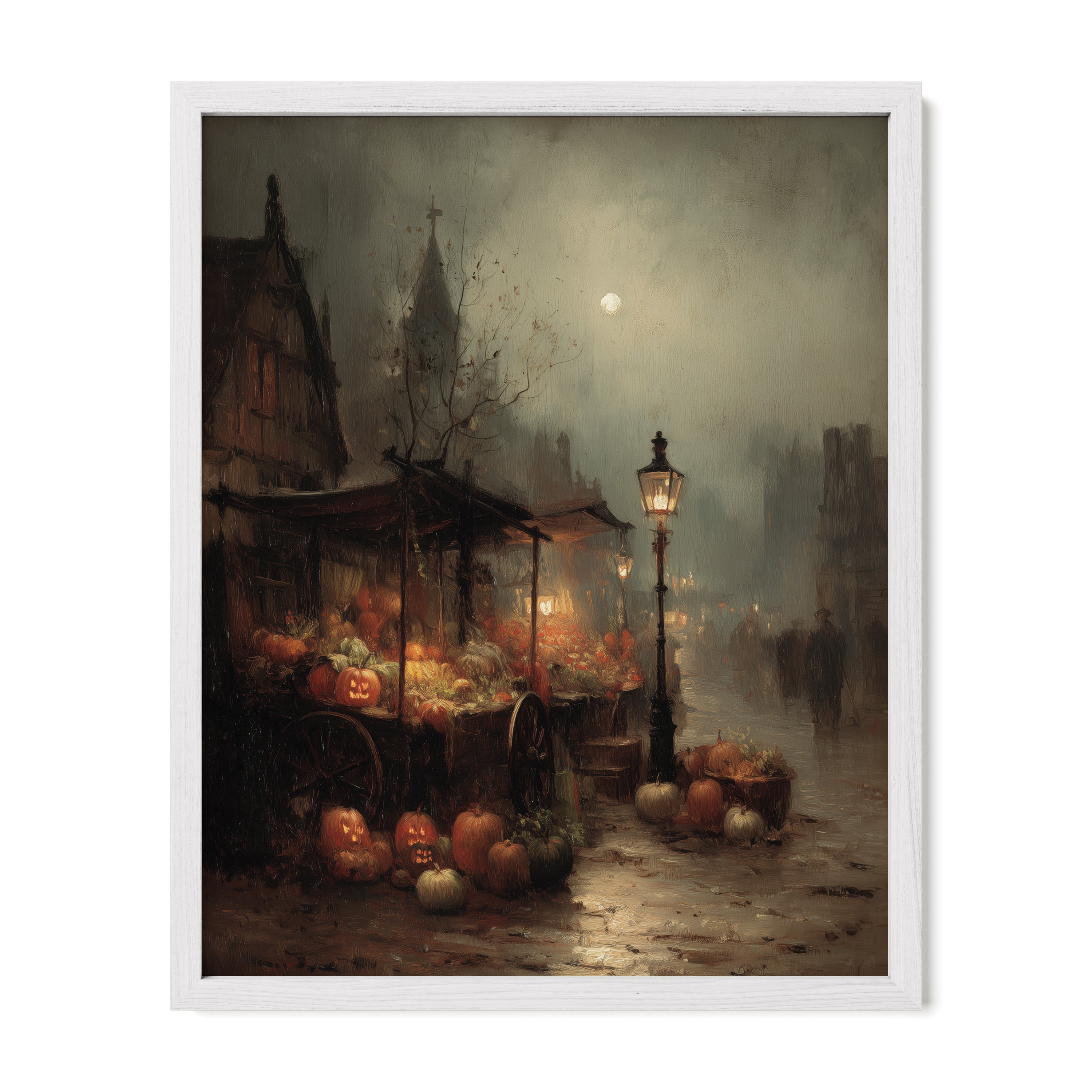 Pumpkin Market At Dusk