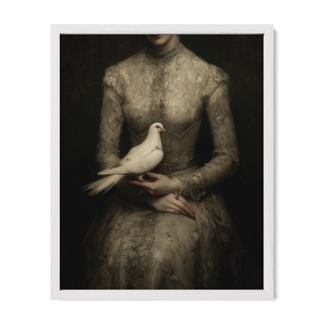 White Dove and Lace