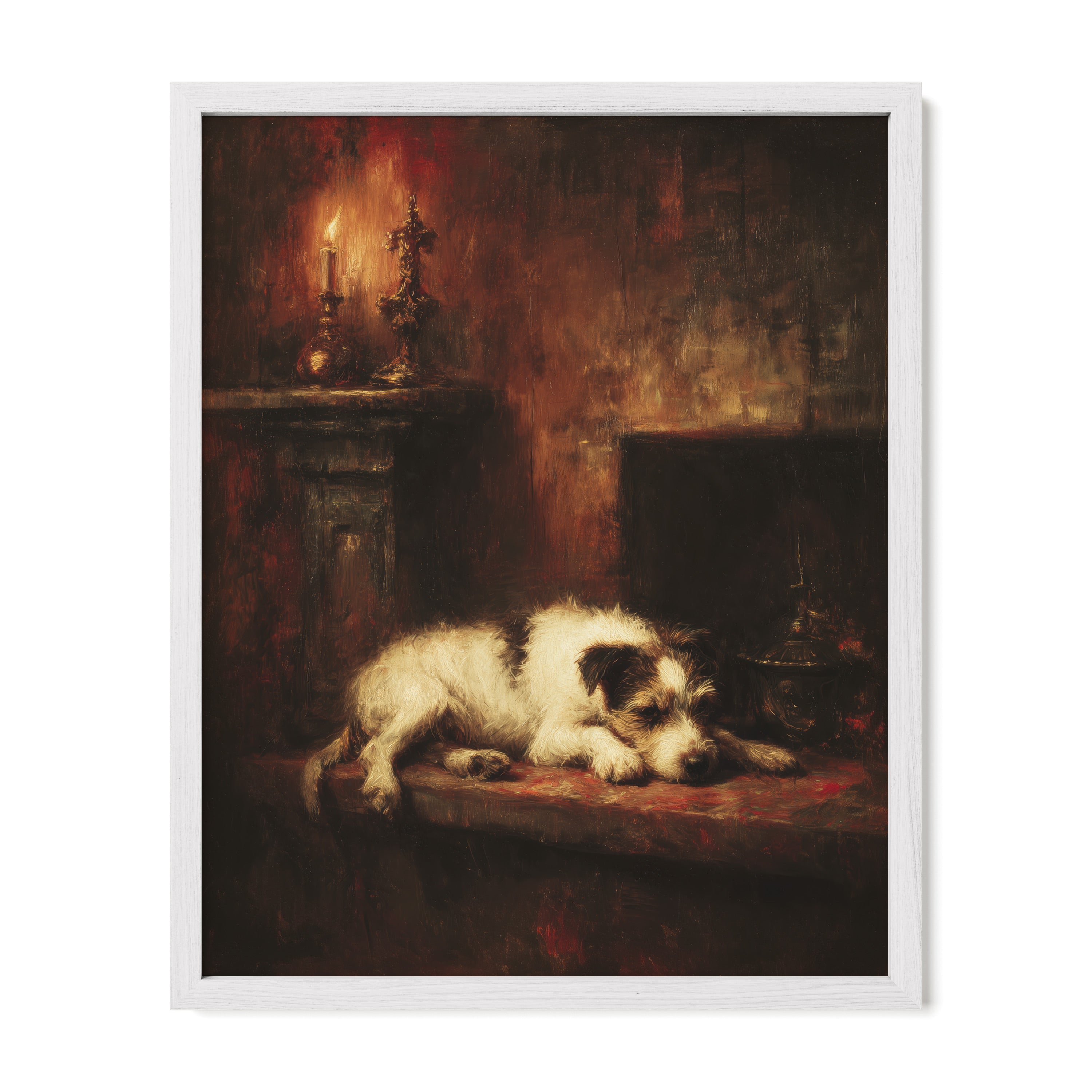 Dog by the Fire