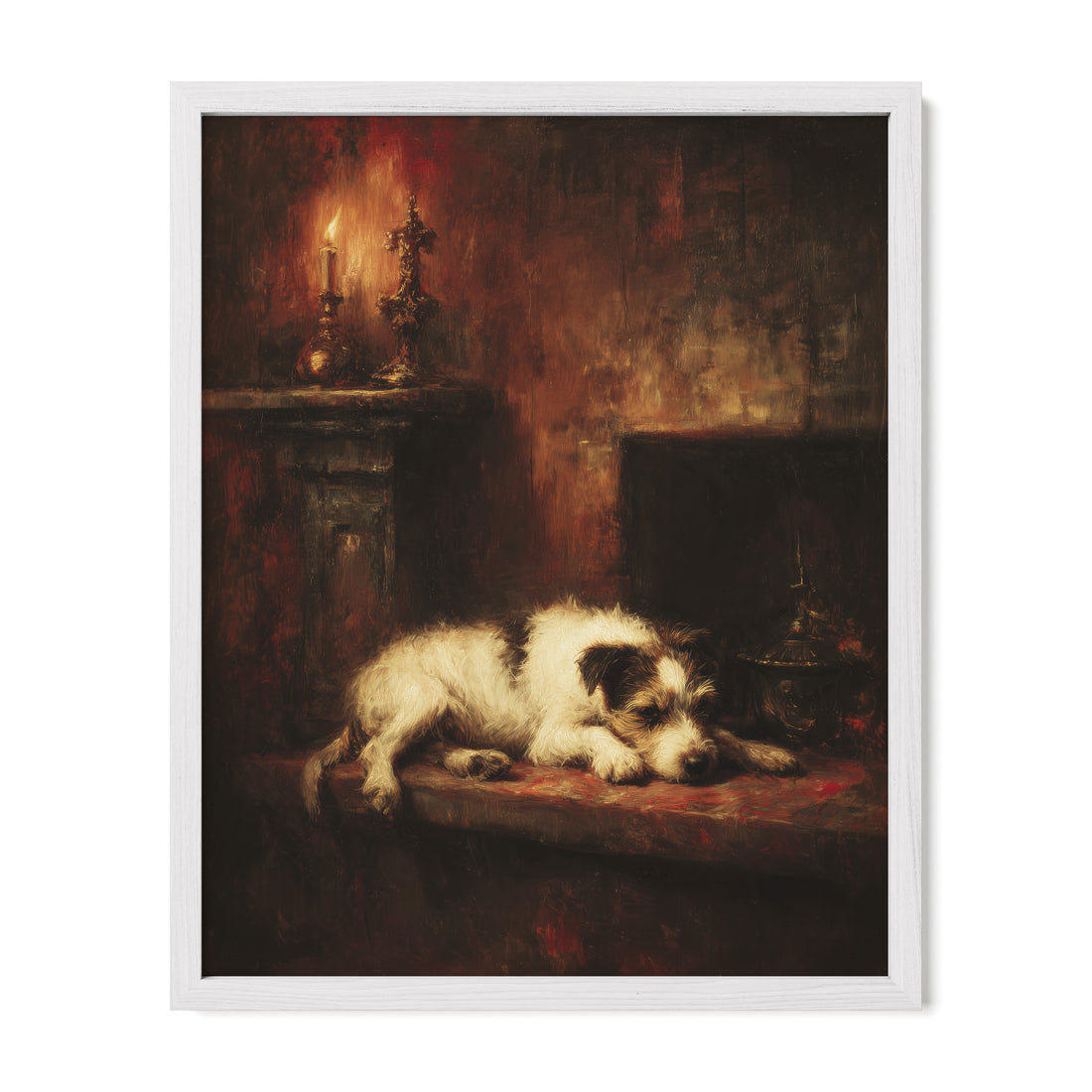 Dog by the Fire