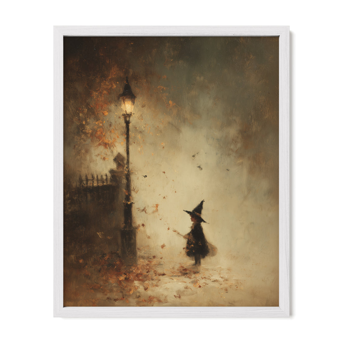 Witch and Falling Leaves