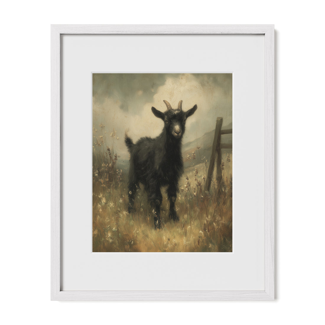 Black Goat In Meadow