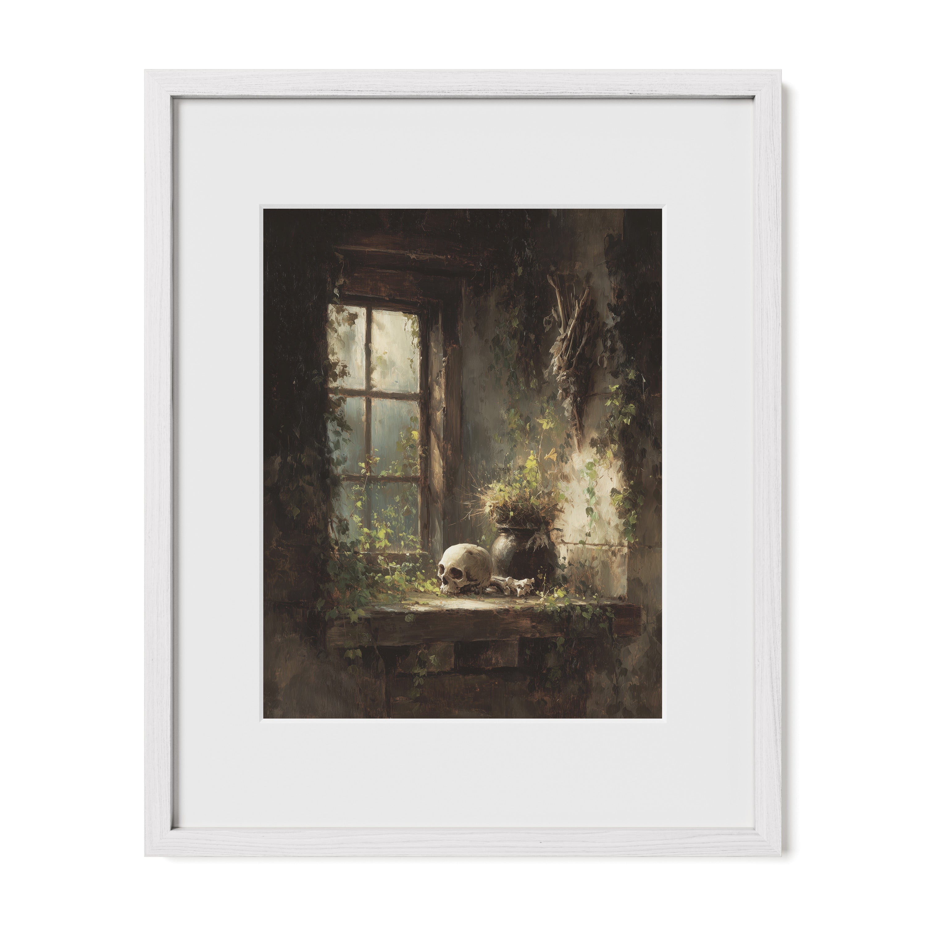 Skull On The Windowsill