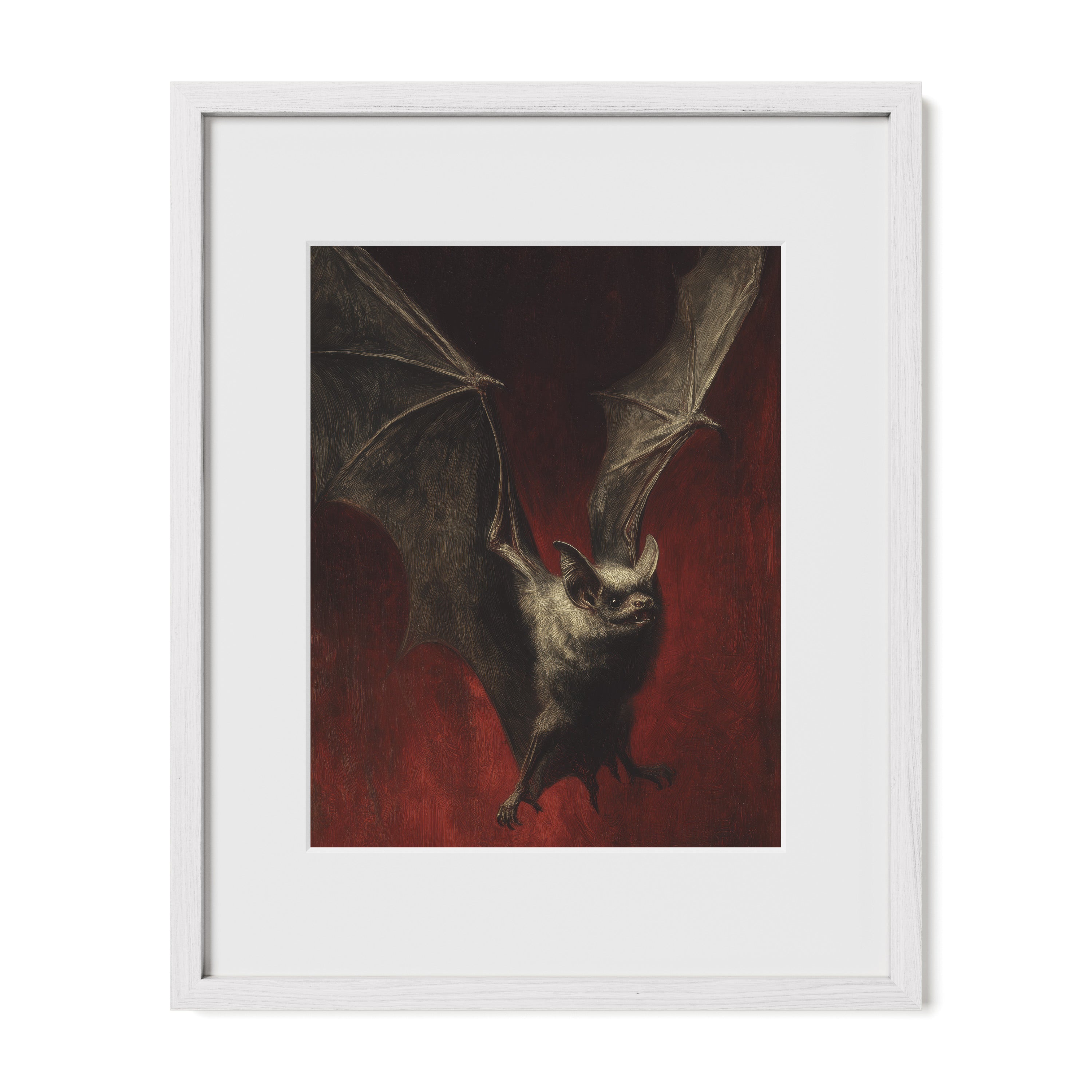 Bat Against Red Sky
