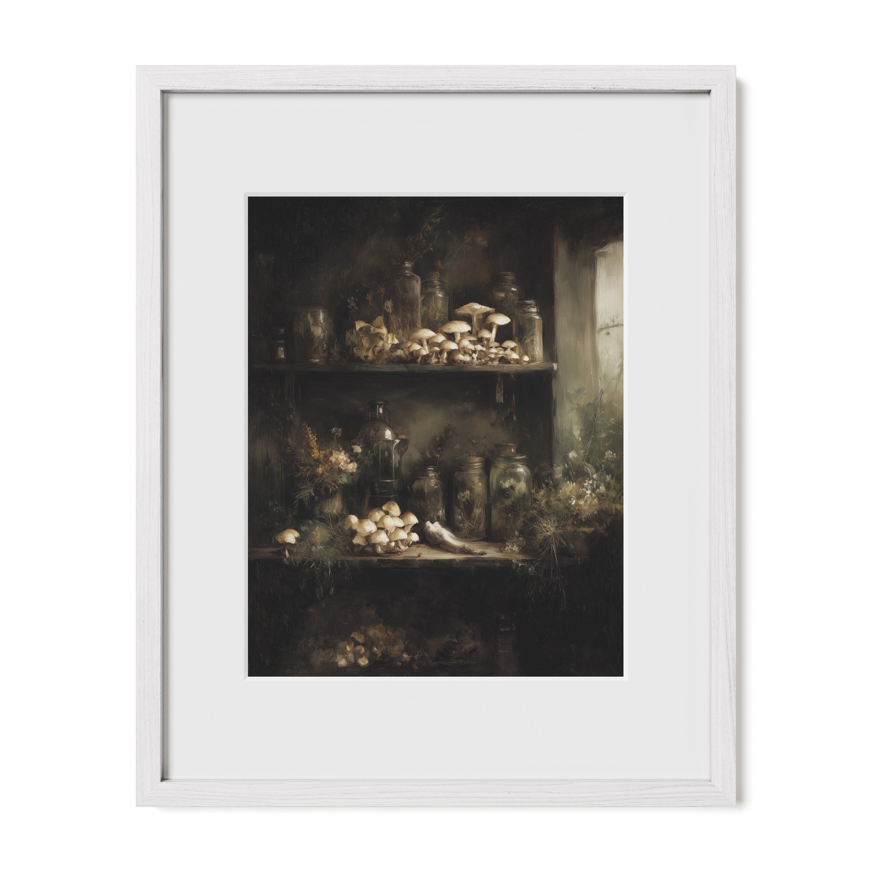 Mushroom Apothecary Shelf