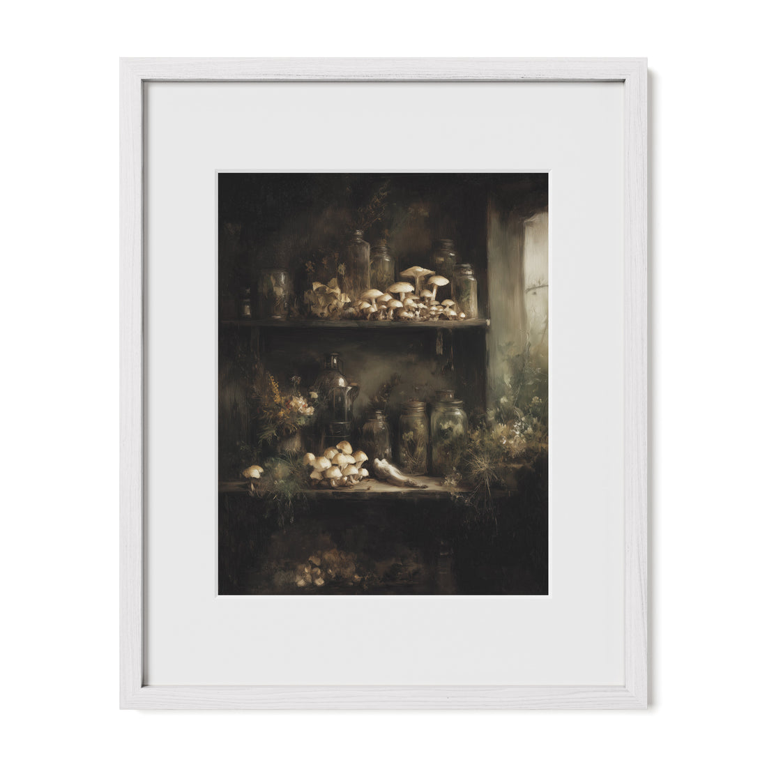 Mushroom Apothecary Shelf
