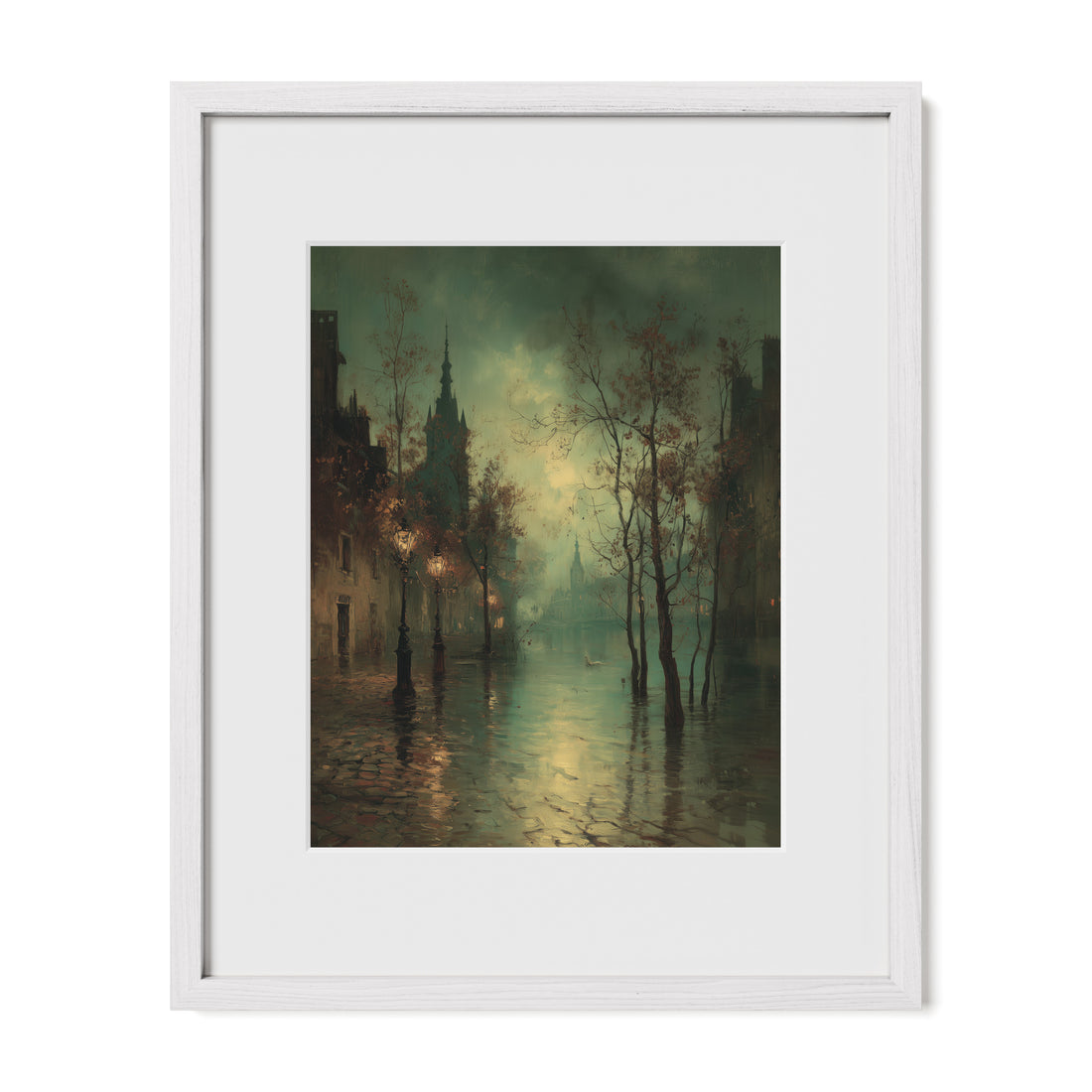 Misty City at Dawn