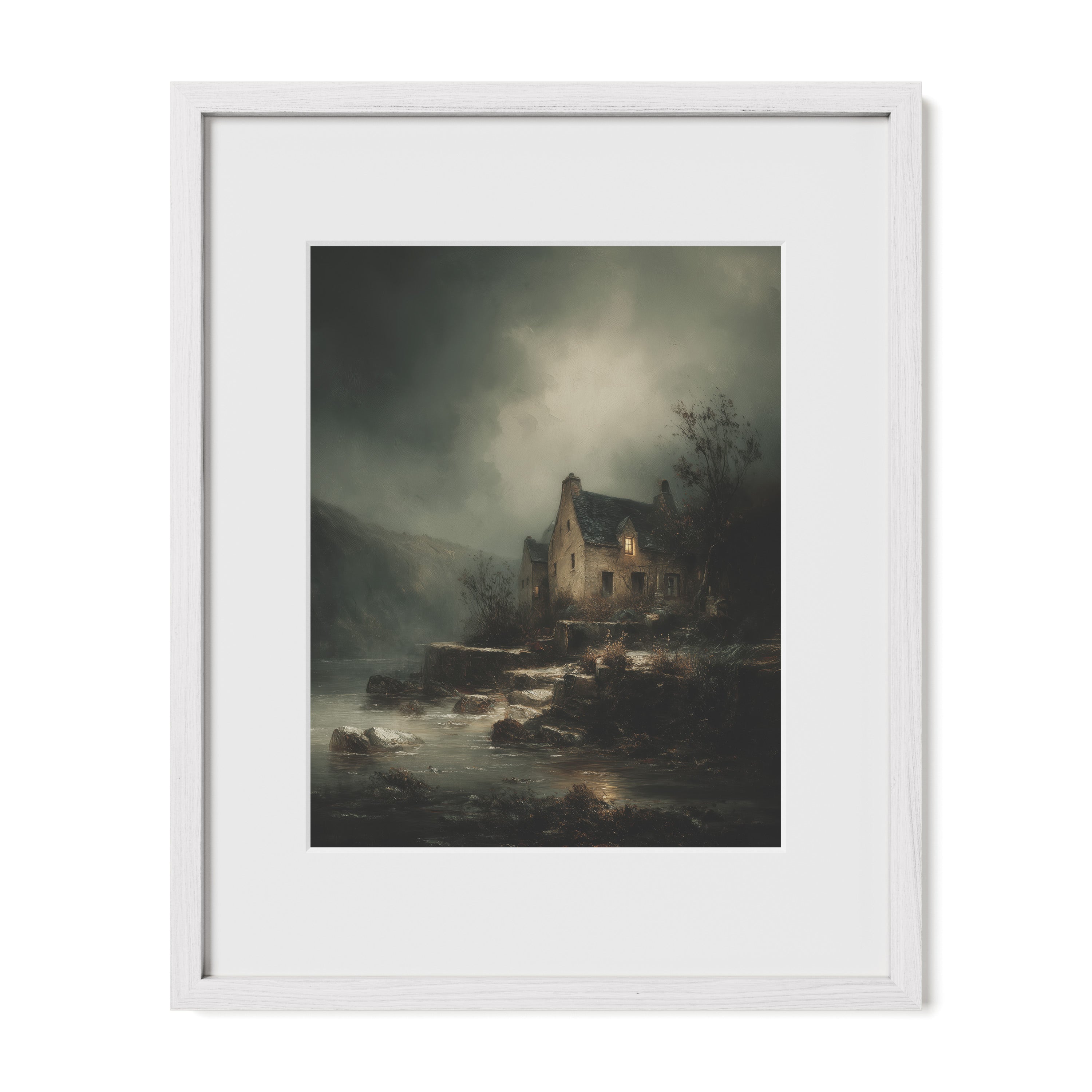 Seaside House in Storm