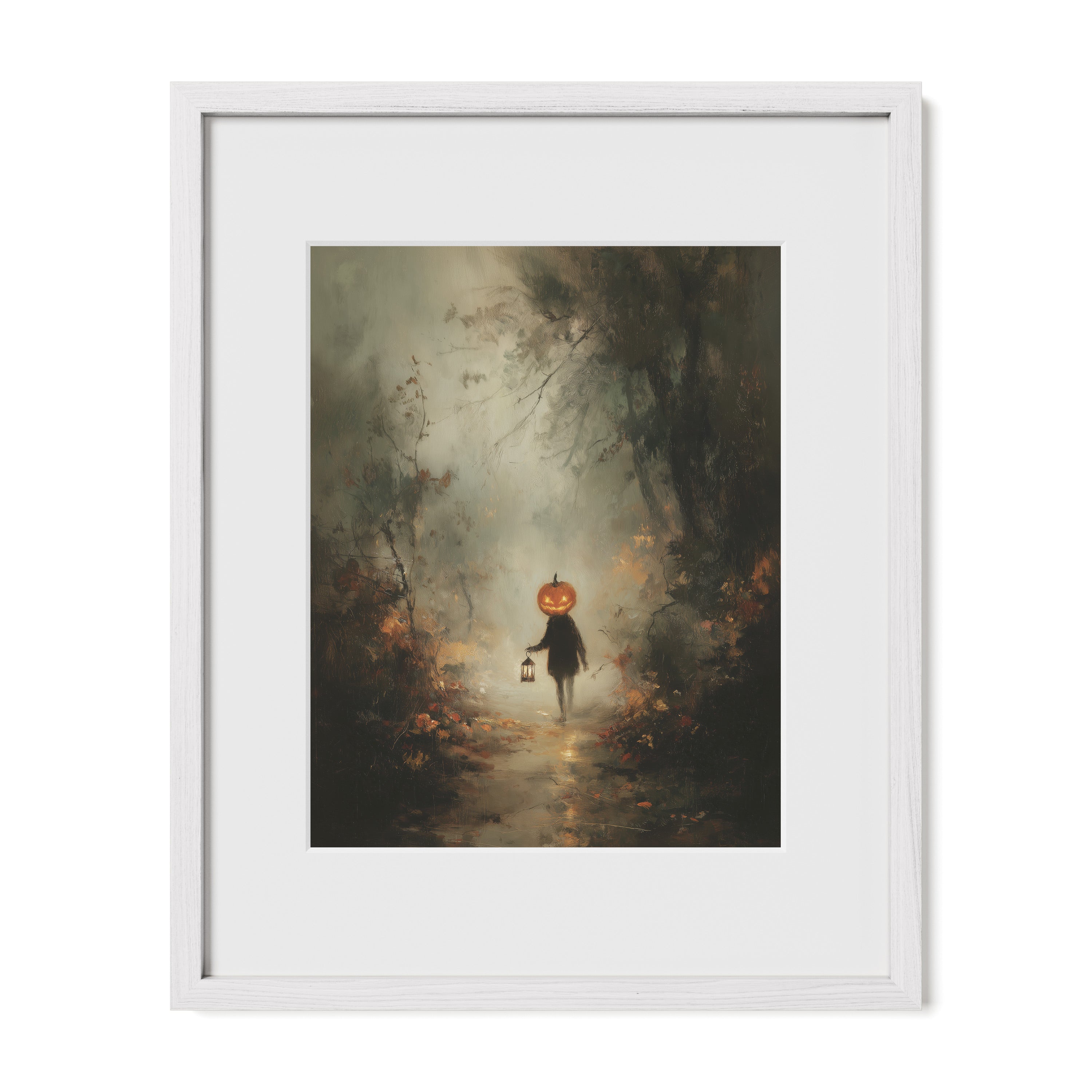 Pumpkin Child in Forest