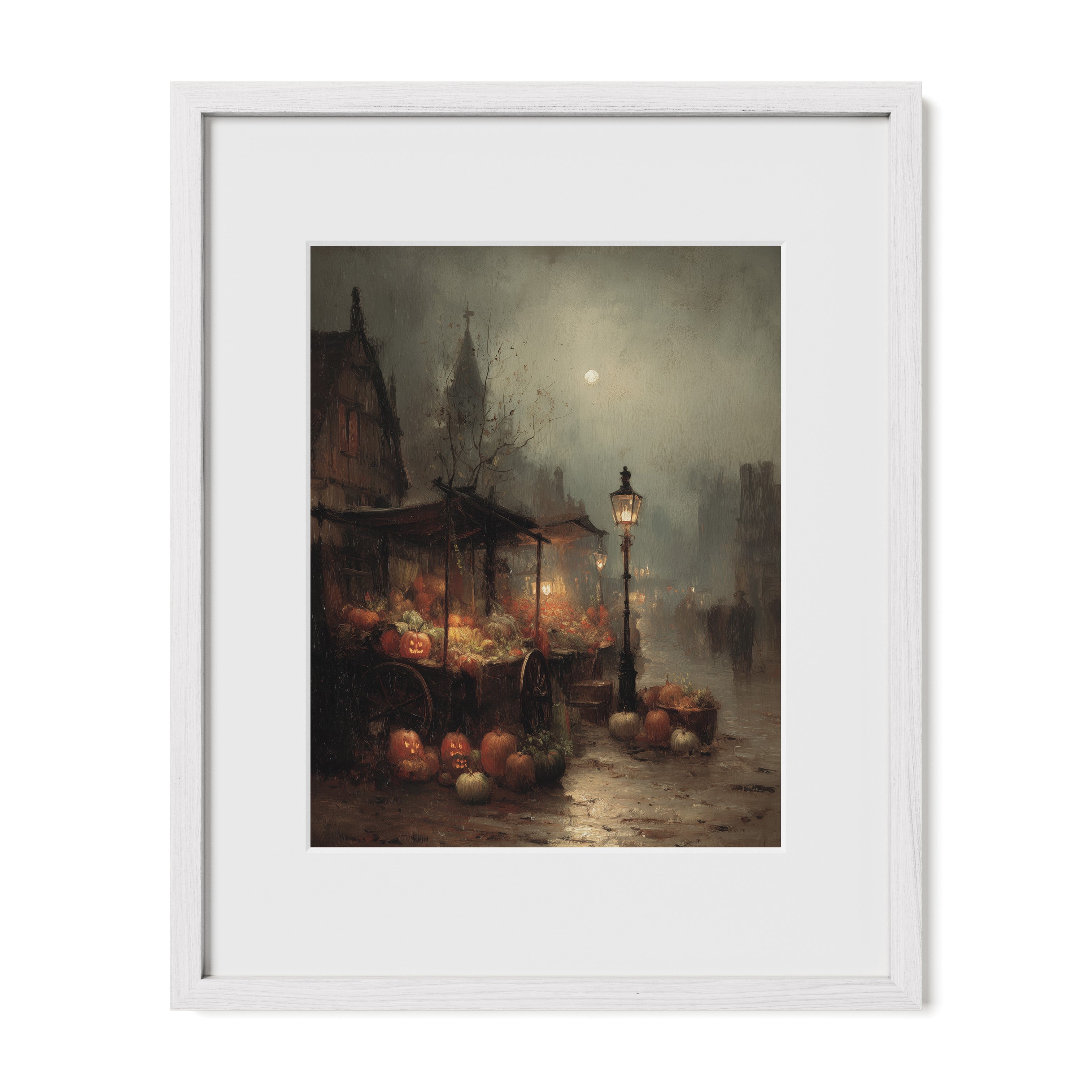 Pumpkin Market At Dusk